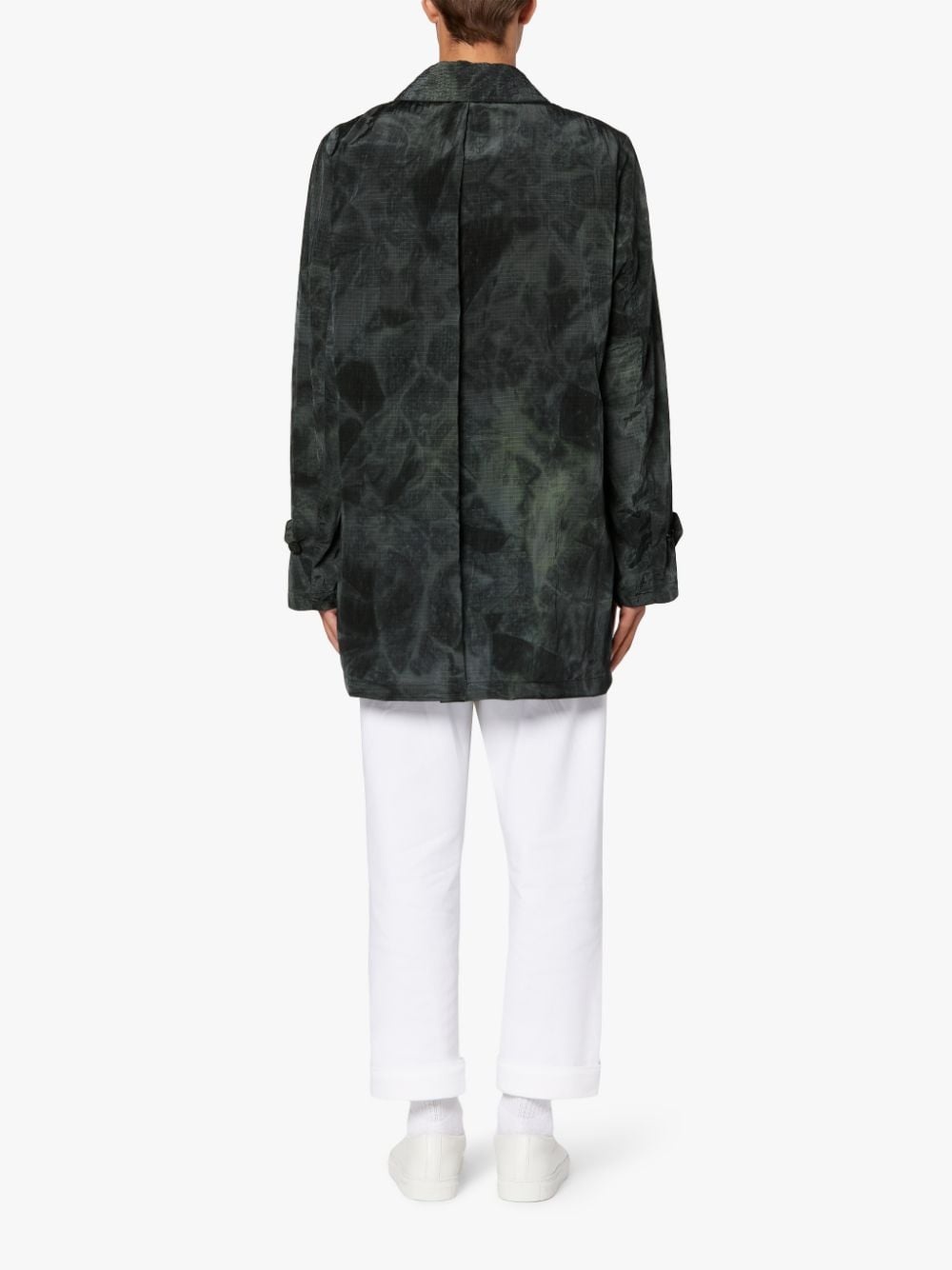 TORRENTIAL BLACK TIE DYE NYLON RAINCOAT | GMM-218 - 3