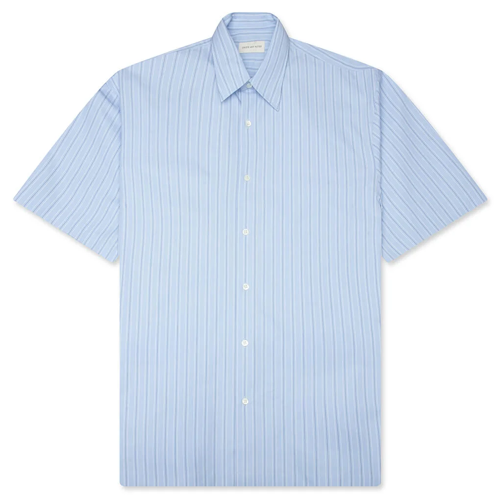 STRIPED CASSIDYE M.W. SHIRT - LIGHT BLUE - 1
