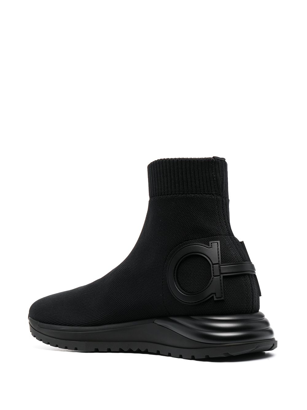 Gancini stretch-knit sneakers - 3