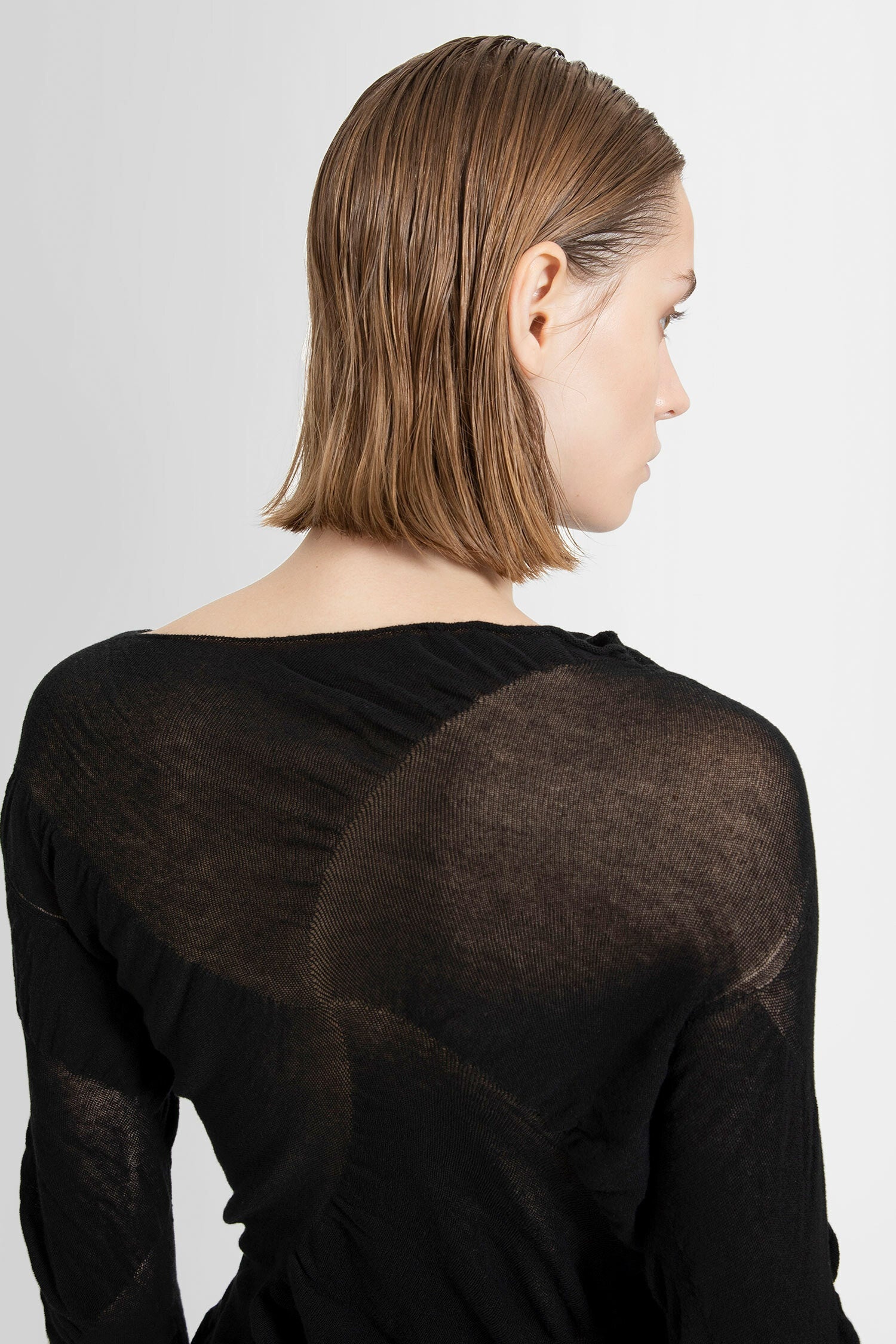 YOHJI YAMAMOTO WOMAN BLACK KNITWEAR - 4