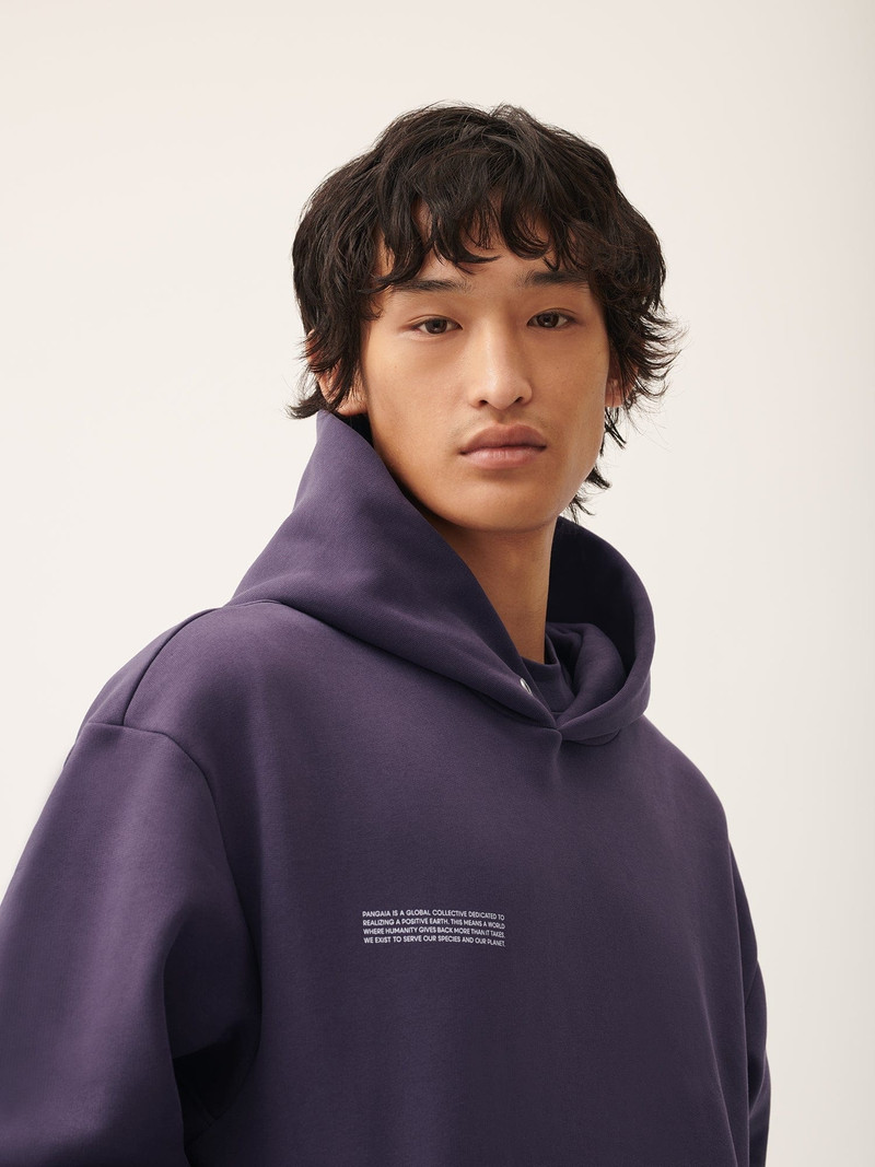 PANGAIA Mens DNA Hoodie - Blackberry outlook
