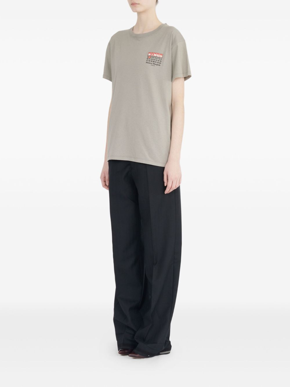 Numbers-print T-shirt - 7