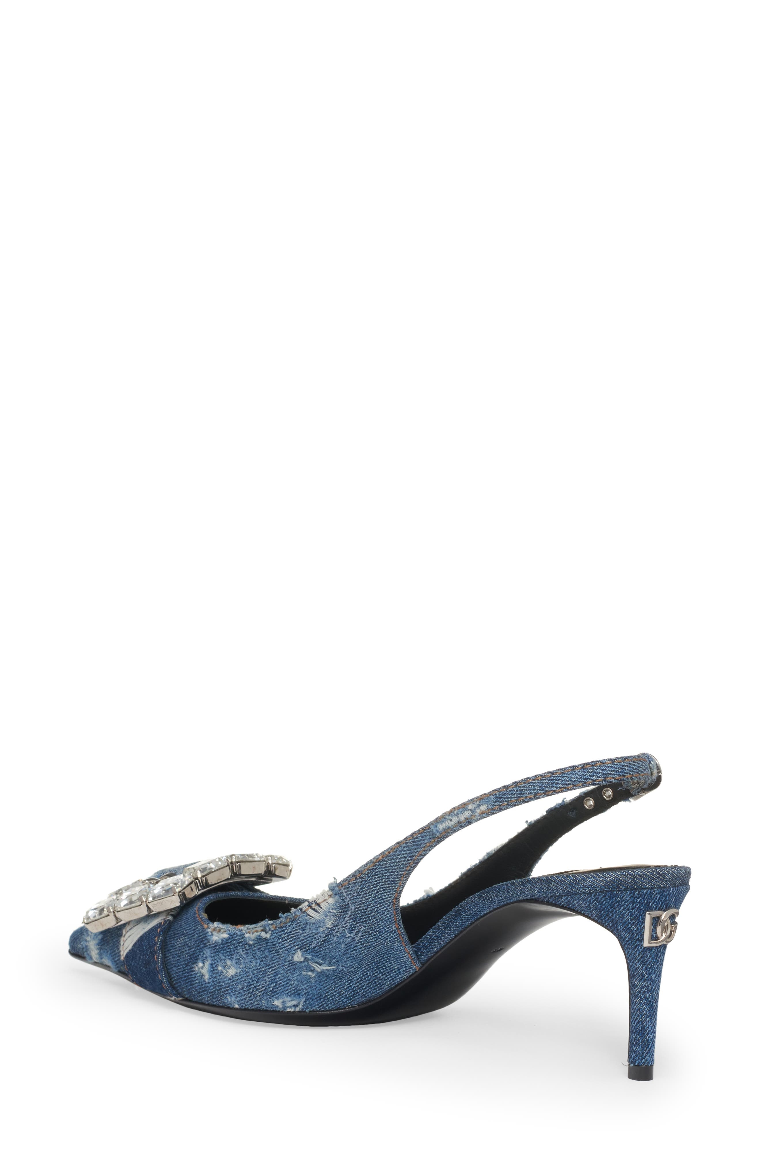 Devotion Crystal Buckle Slingback Pump - 2