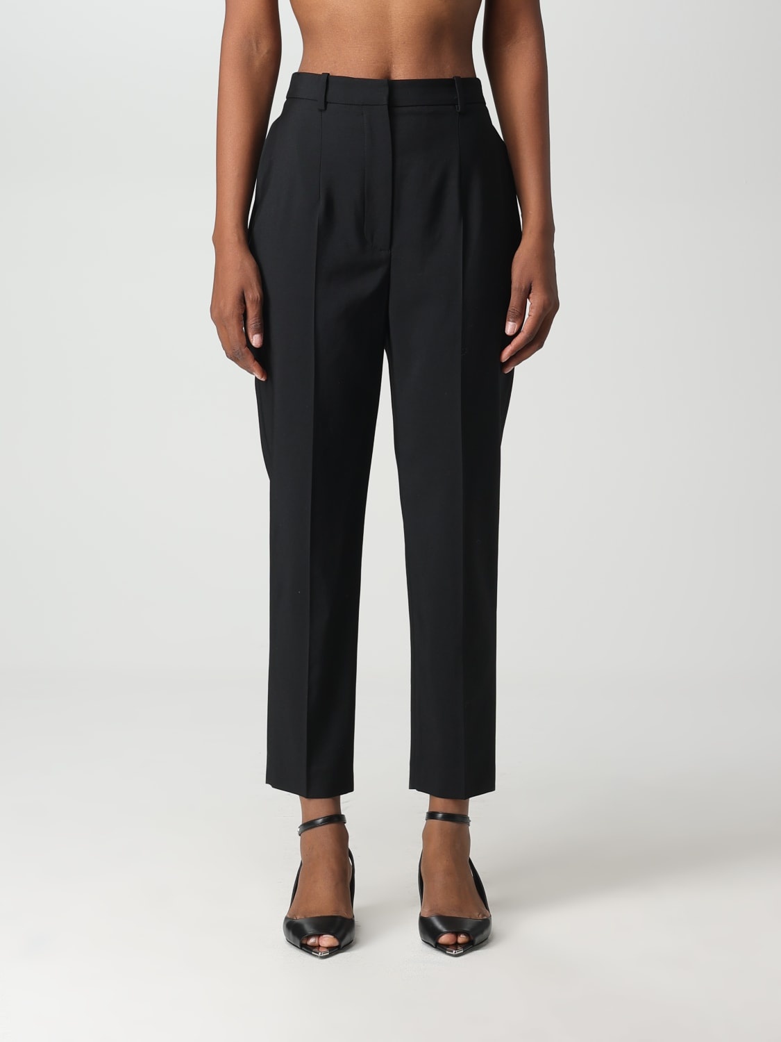 Alexander McQueen pants in wool and cupro - 1