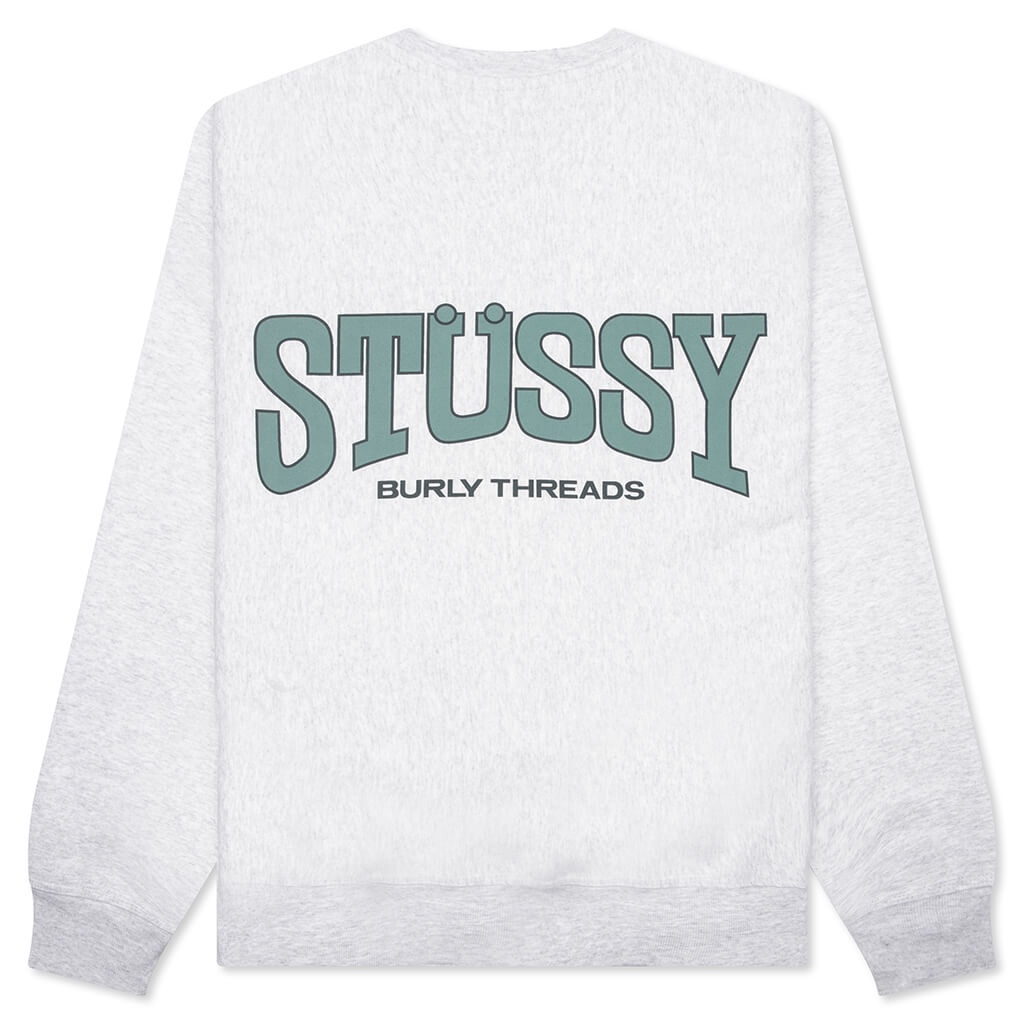 BURLY THREADS CREW - ASH HEATHER - 2