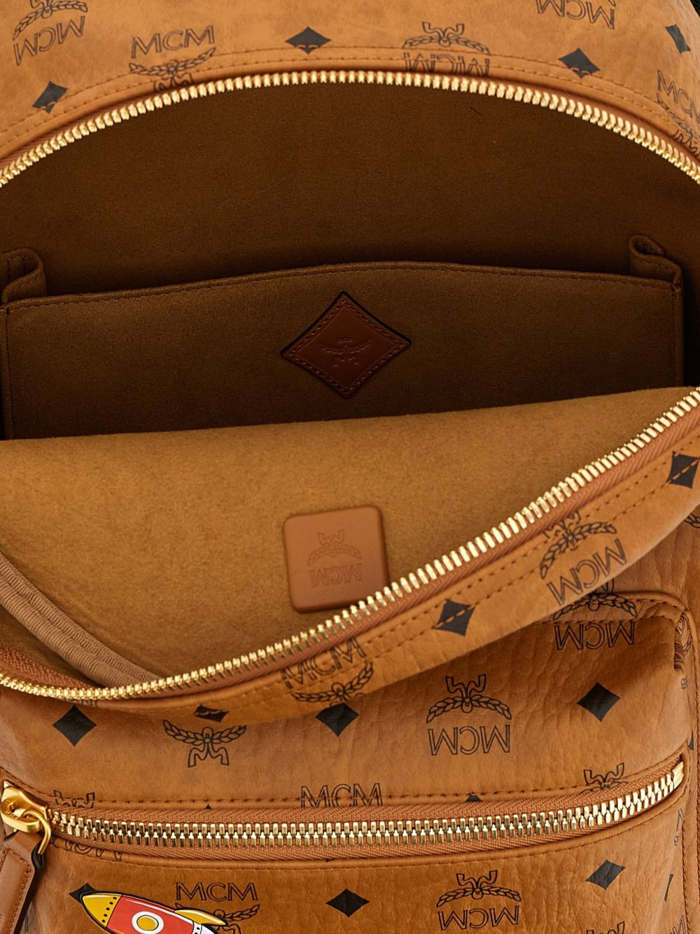 Visetos-monogram rocket-print backpack - 4