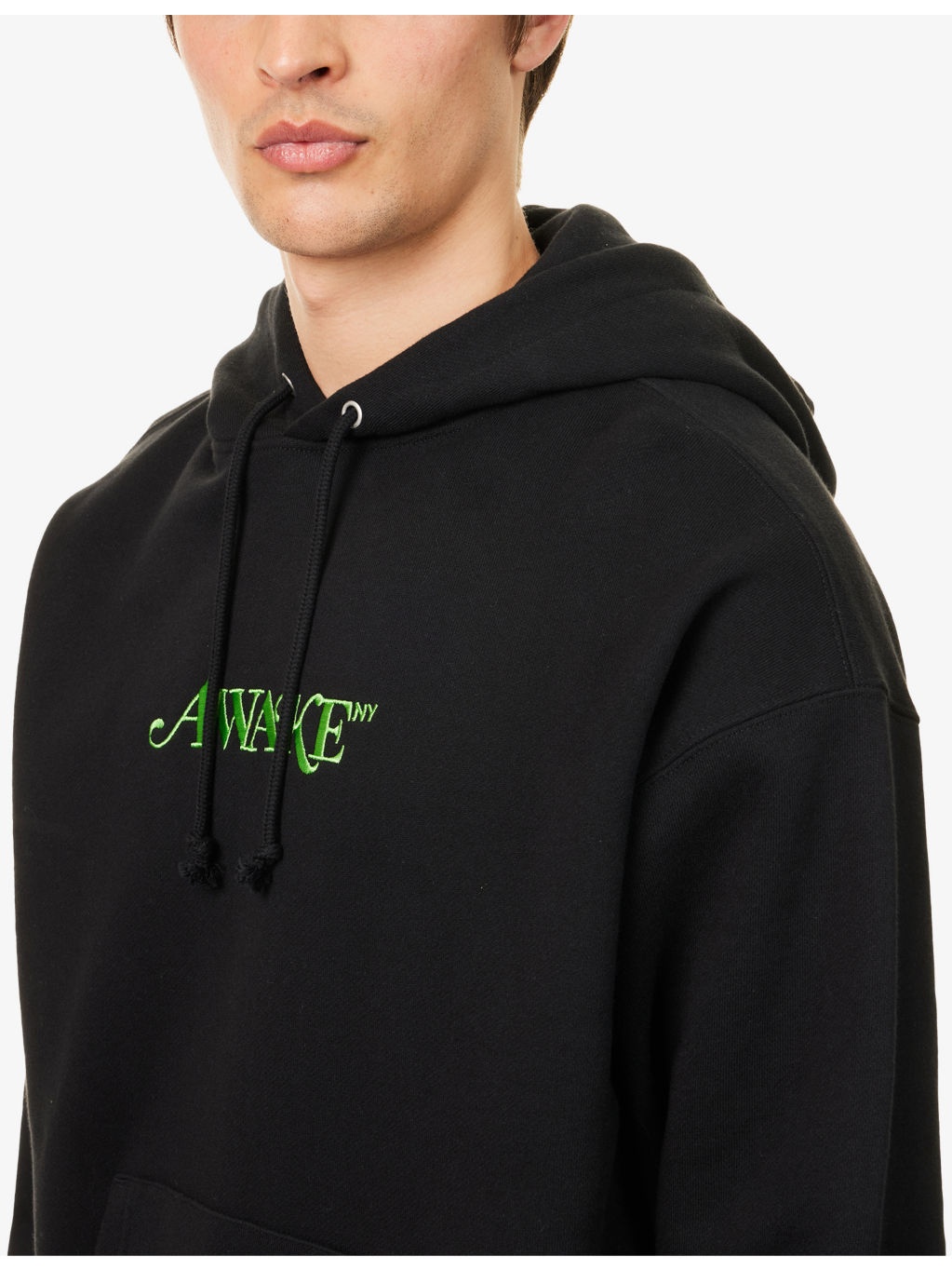 Classic Logo Kangaroo-Pocket Cotton-Jersey Hoody - 5