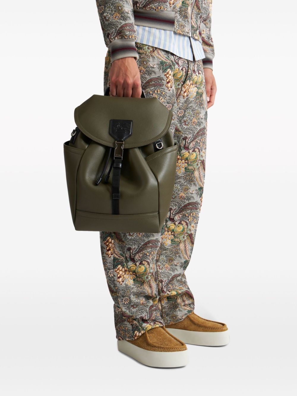 medium leather backpack - 2