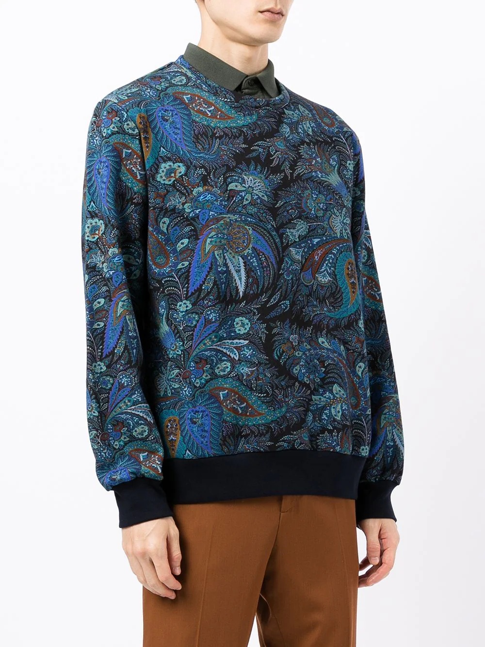 paisley-print sweatshirt - 3