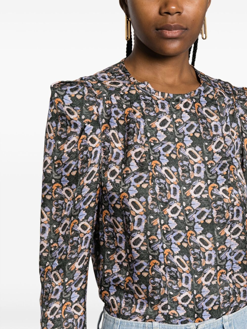 Lensy floral-print blouse - 5