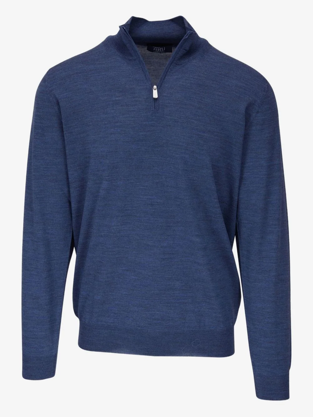half-zip wool sweater - 1