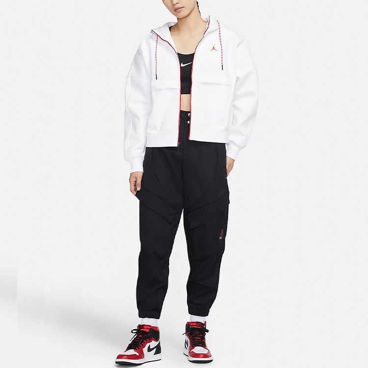 (WMNS) Air Jordan Utility Hooded Jacket 'White' CW6503-100 - 3