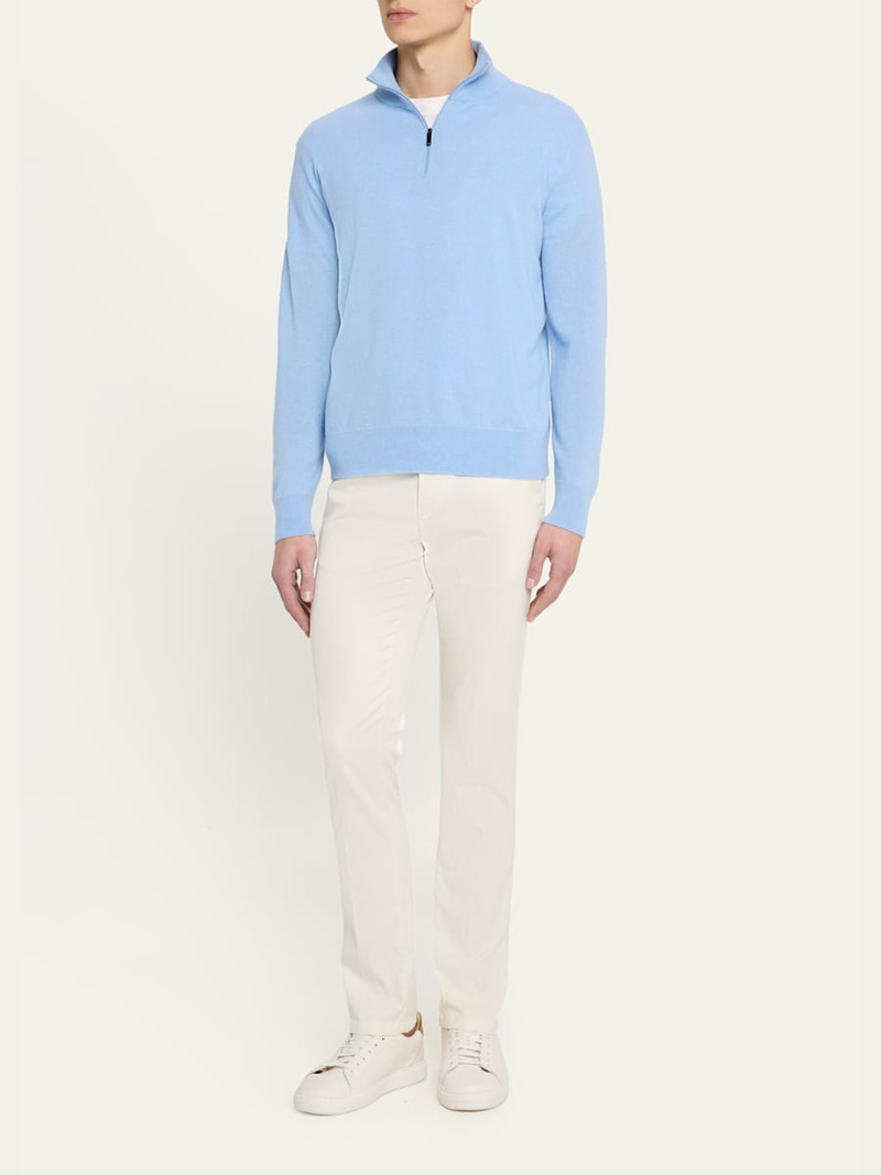 massimo alba Men's Cashmere Half-Zip Sweater outlook