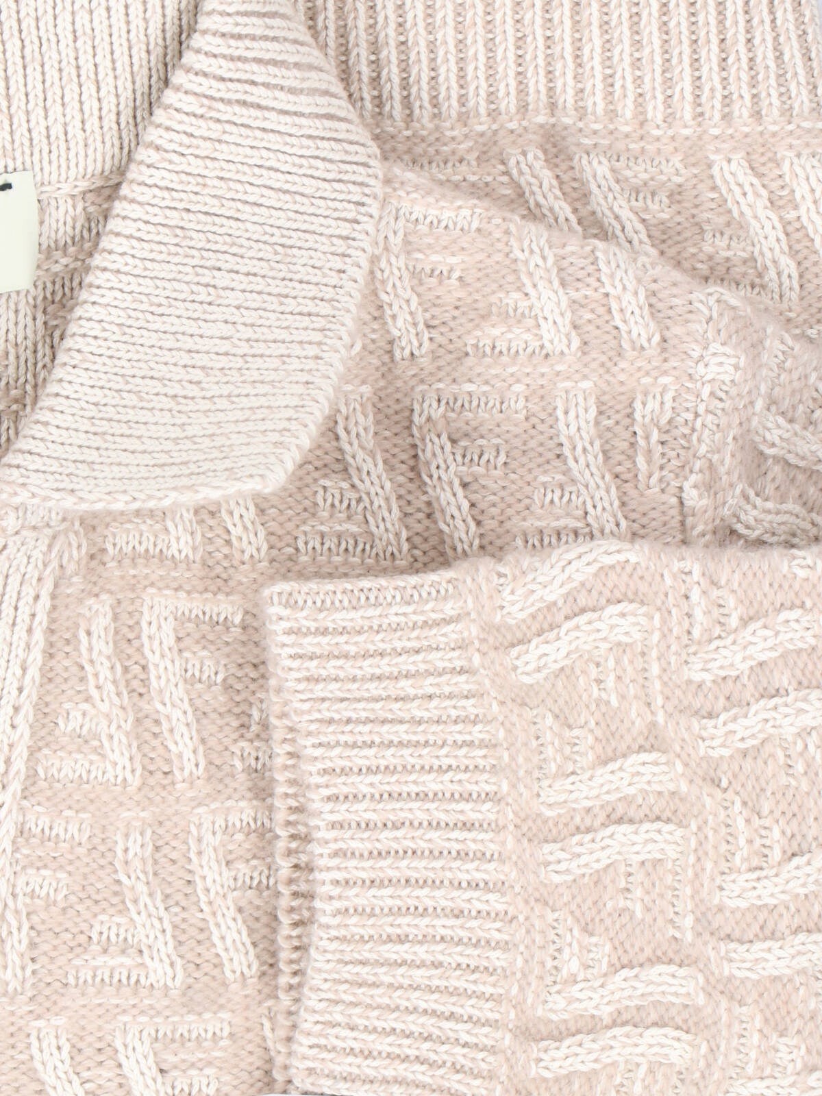 FENDI 'FF' KNIT POLO SHIRT | sugar | REVERSIBLE FENDI 'FF' KNIT POLO SHIRT | sugar | REVERSIBLE