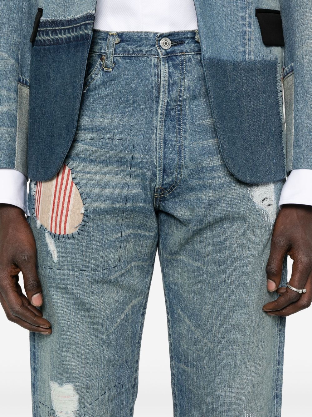 patch-detail jeans - 5