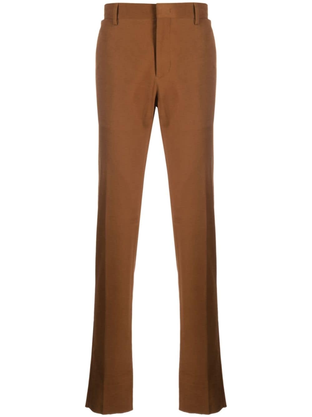 stretch-cotton straight-leg chinos - 1