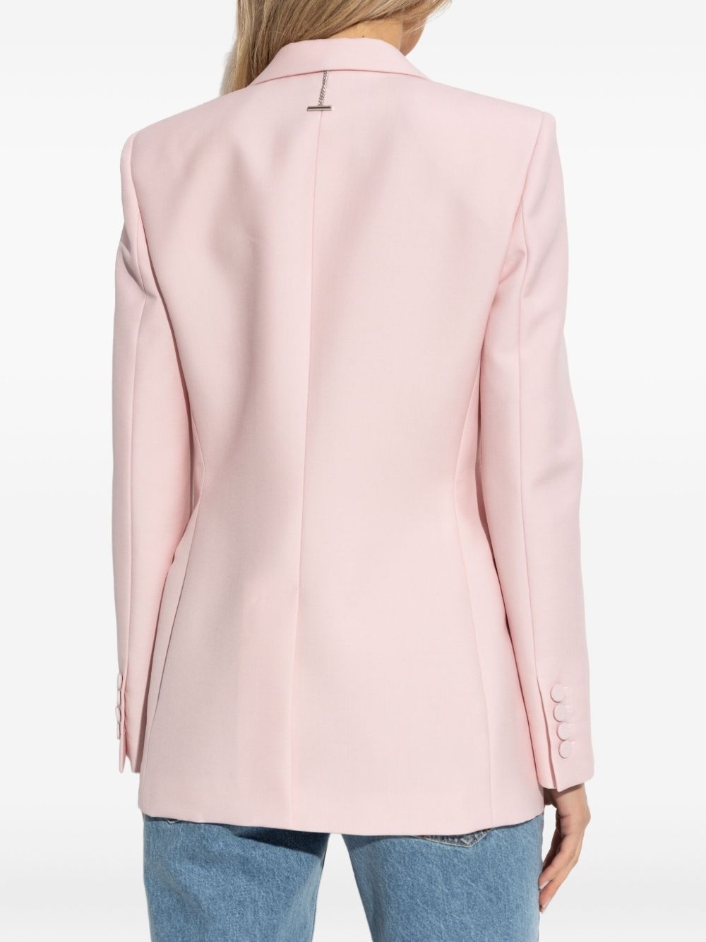 satin-lapel blazer - 4