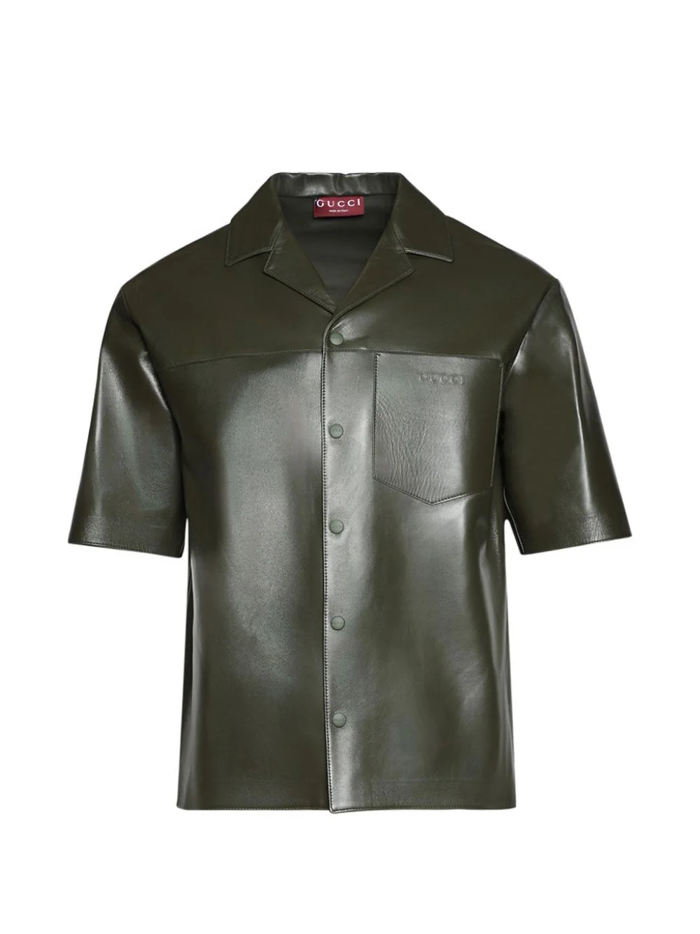 embossed pocket shirt - 1
