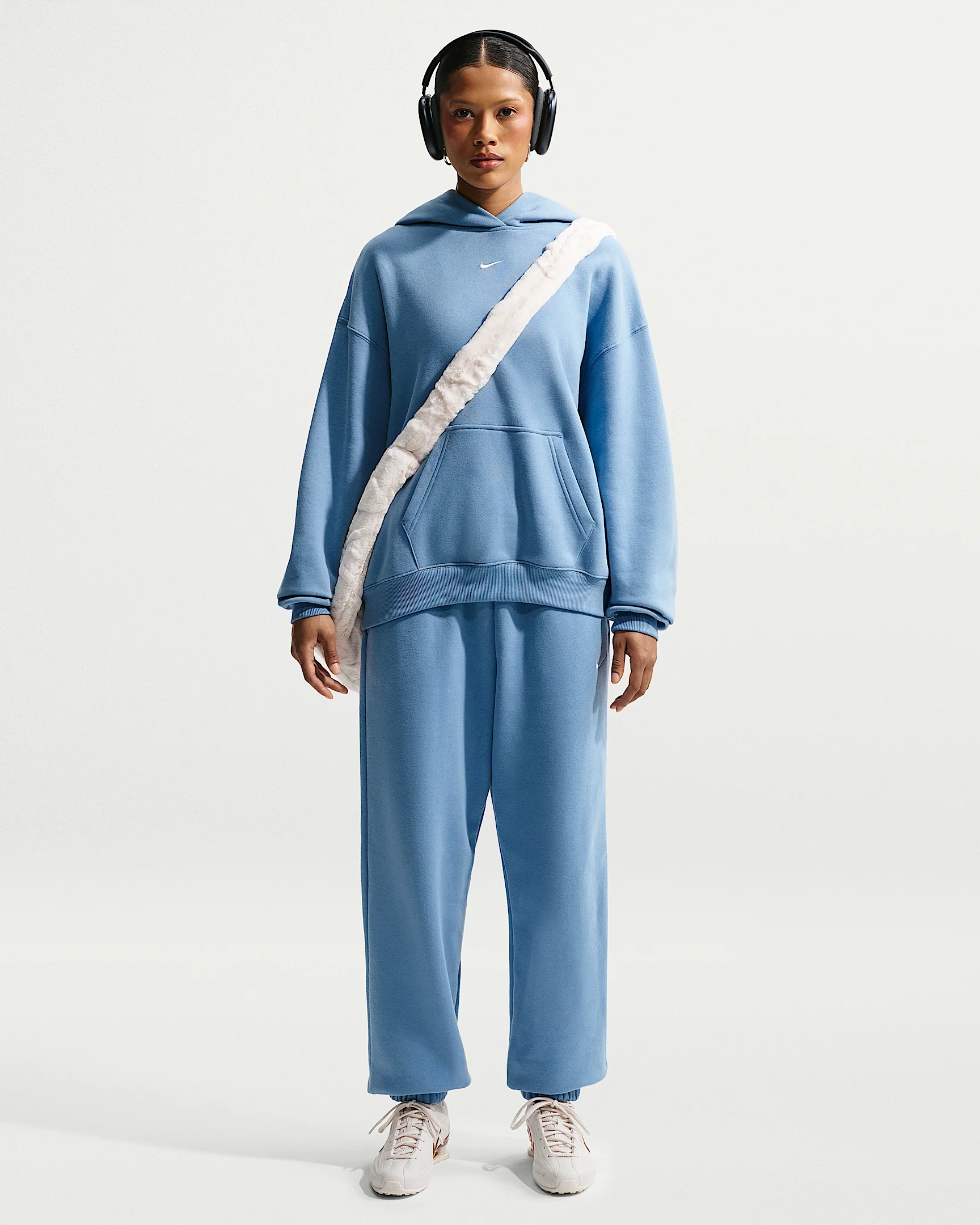 Nike Studio Fleece Medium Weight Women's High-Rise Oversized Cuffed Pants - 1
