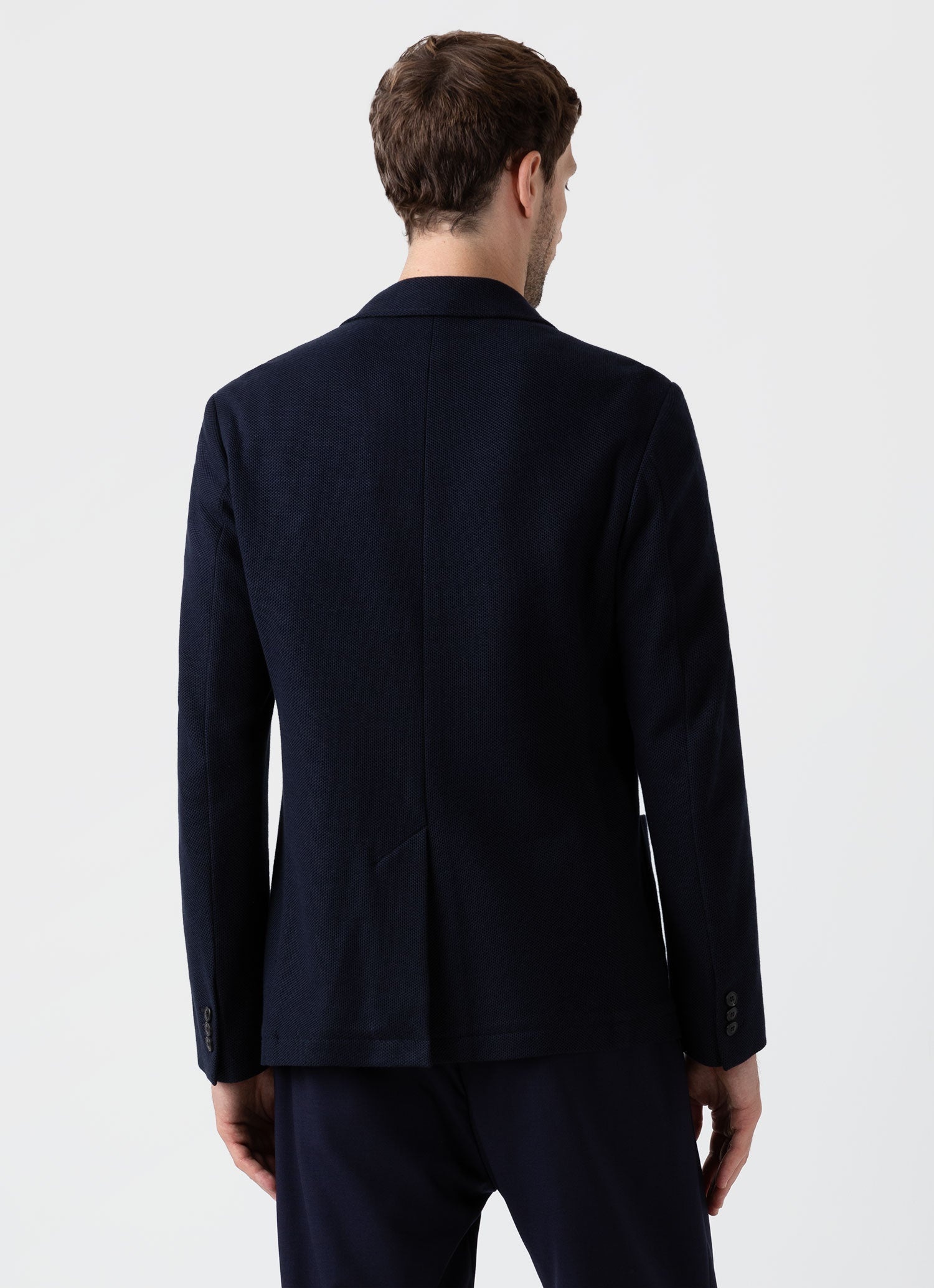 Unstructured Pique Blazer - 4
