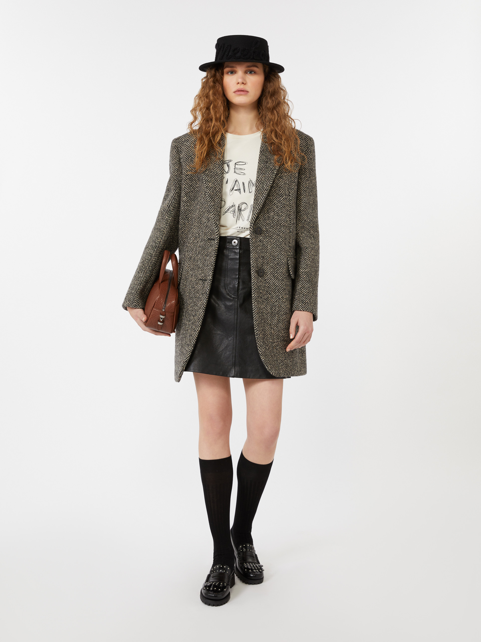 MAIORCA Single-breasted tweed coat - 2