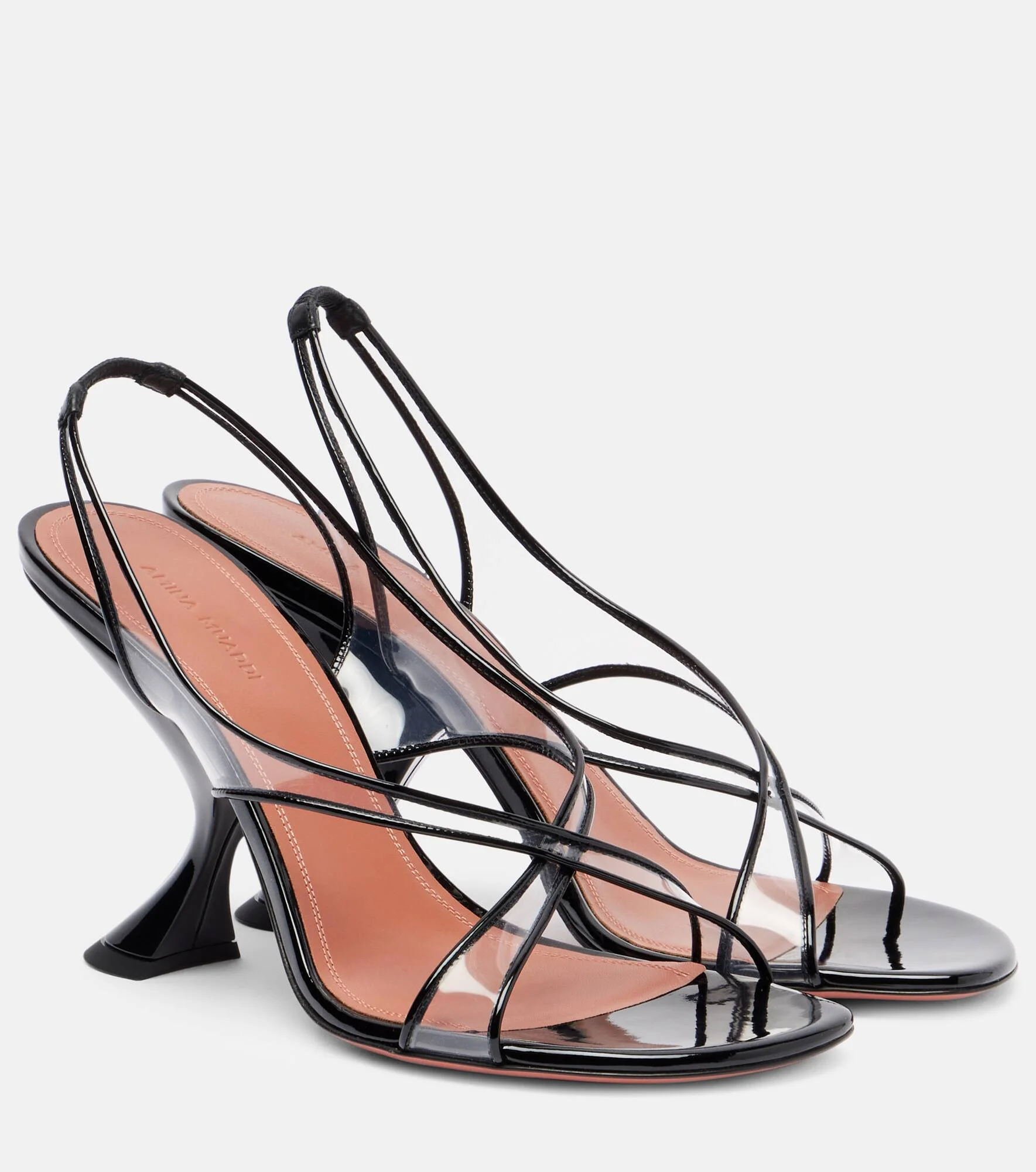 Lena 90 PVC and patent leather sandals - 1