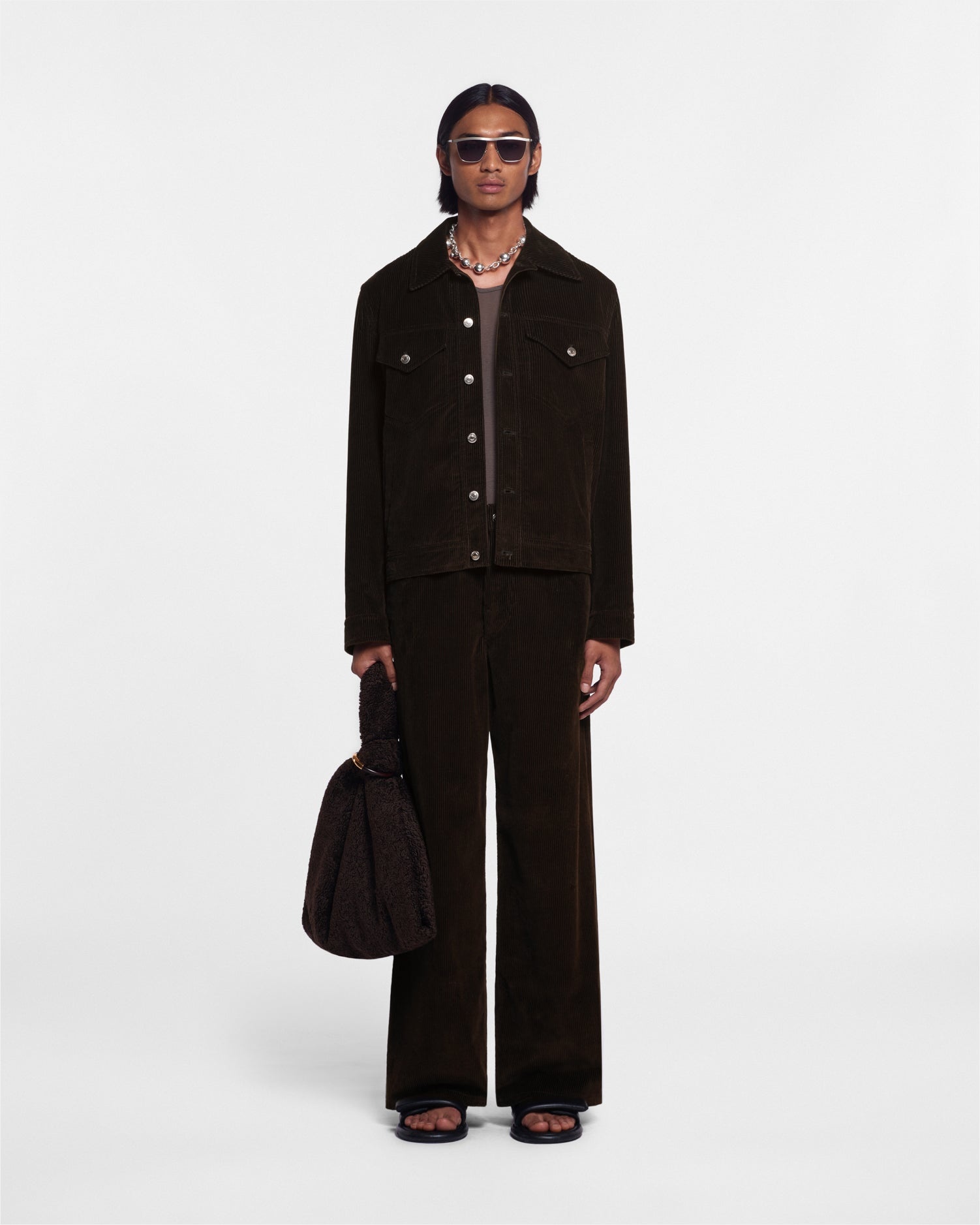 Wide-Leg Corduroy Pants - 2