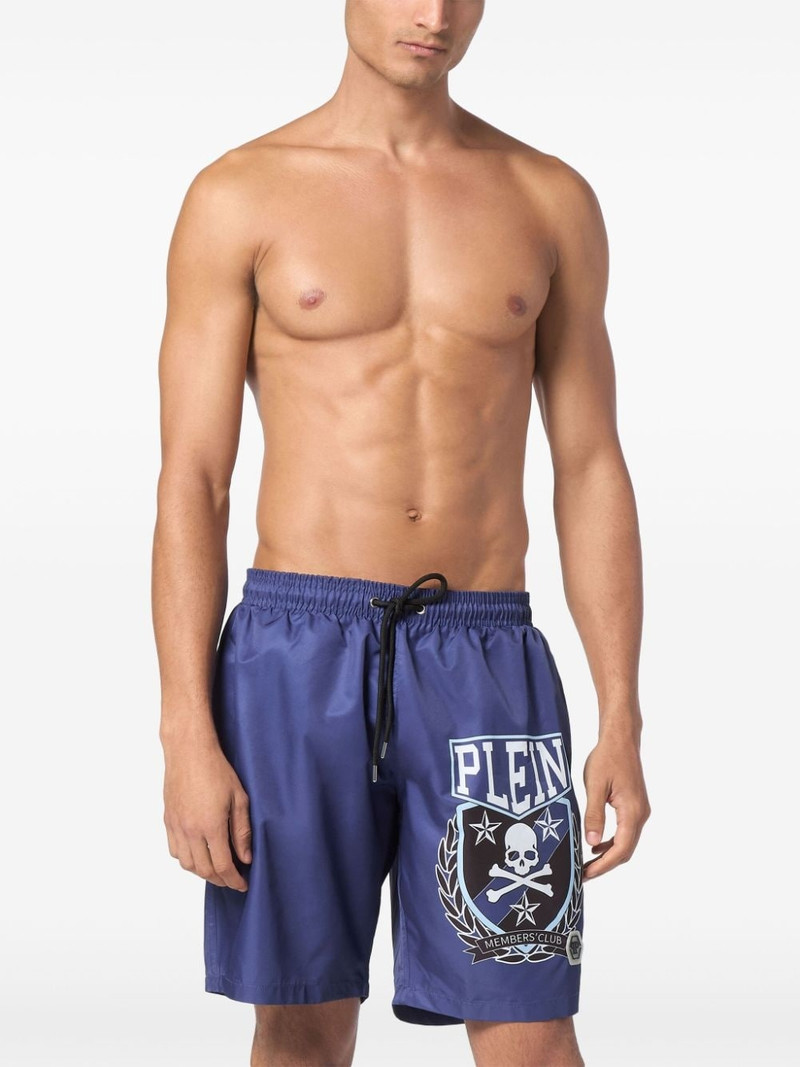 Skull&Bones-print swim shorts 3