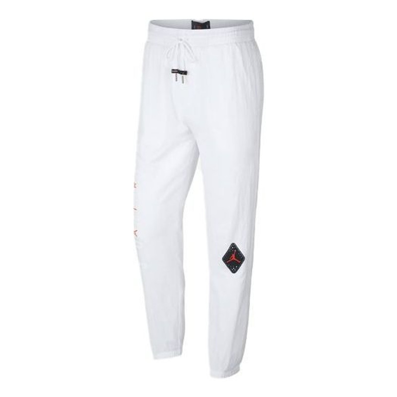 Air Jordan Legacy AJ 6 Logo Label Bundle Feet Sports Pants 'White' BV5402-100 1