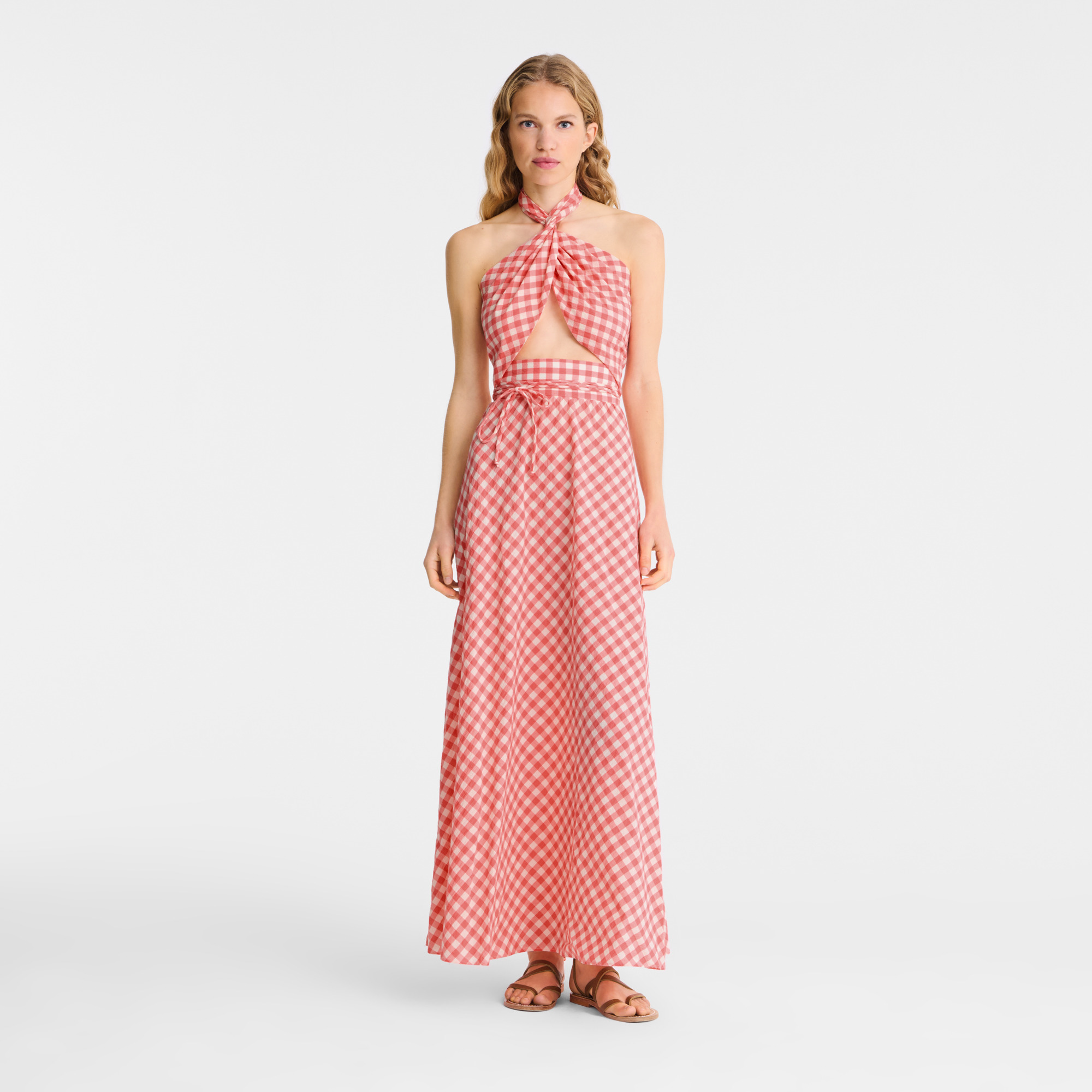 Long dress Blush - Vichy jacquard - 2