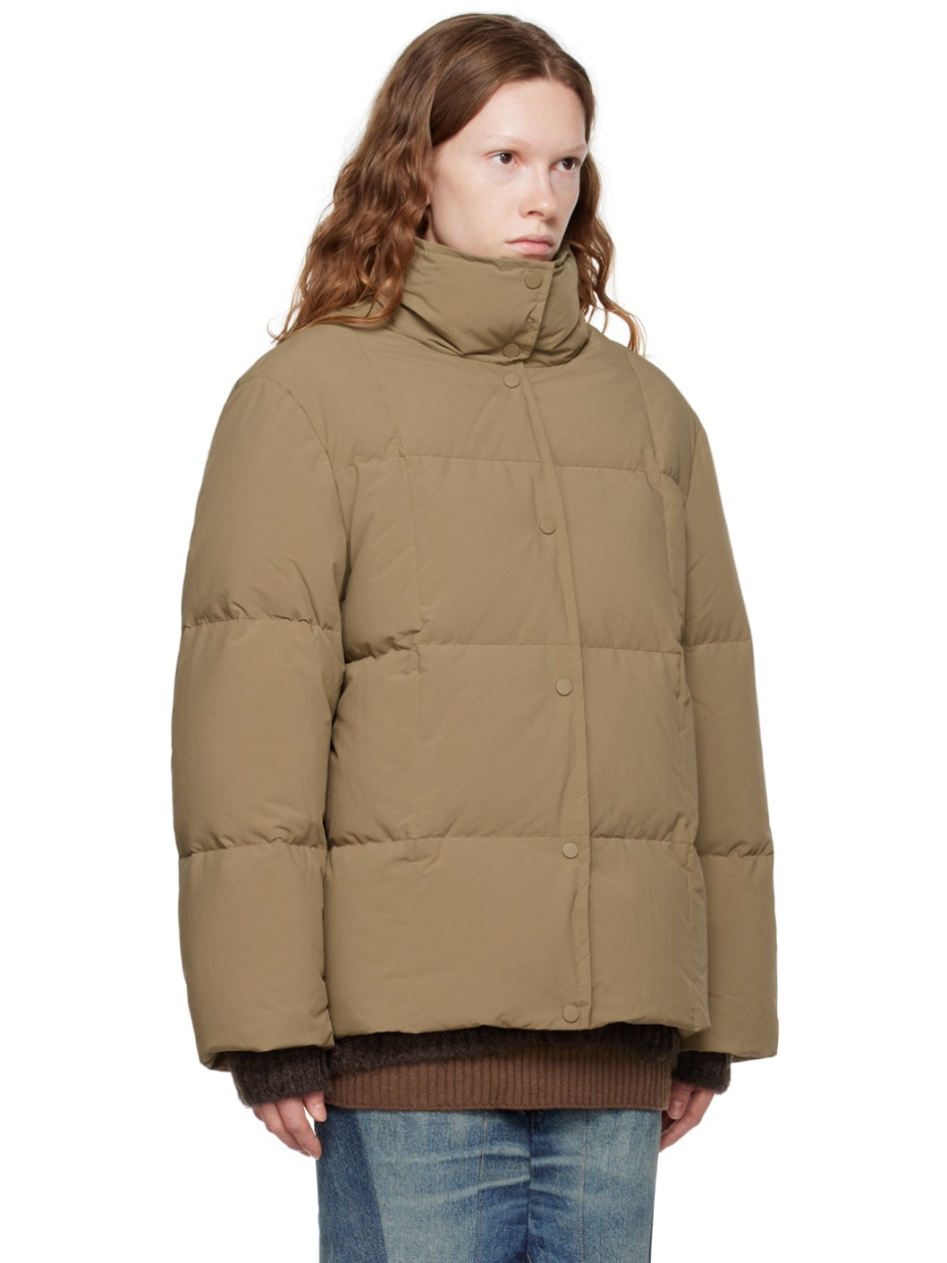 Khaki Sally Down Jacket - 2