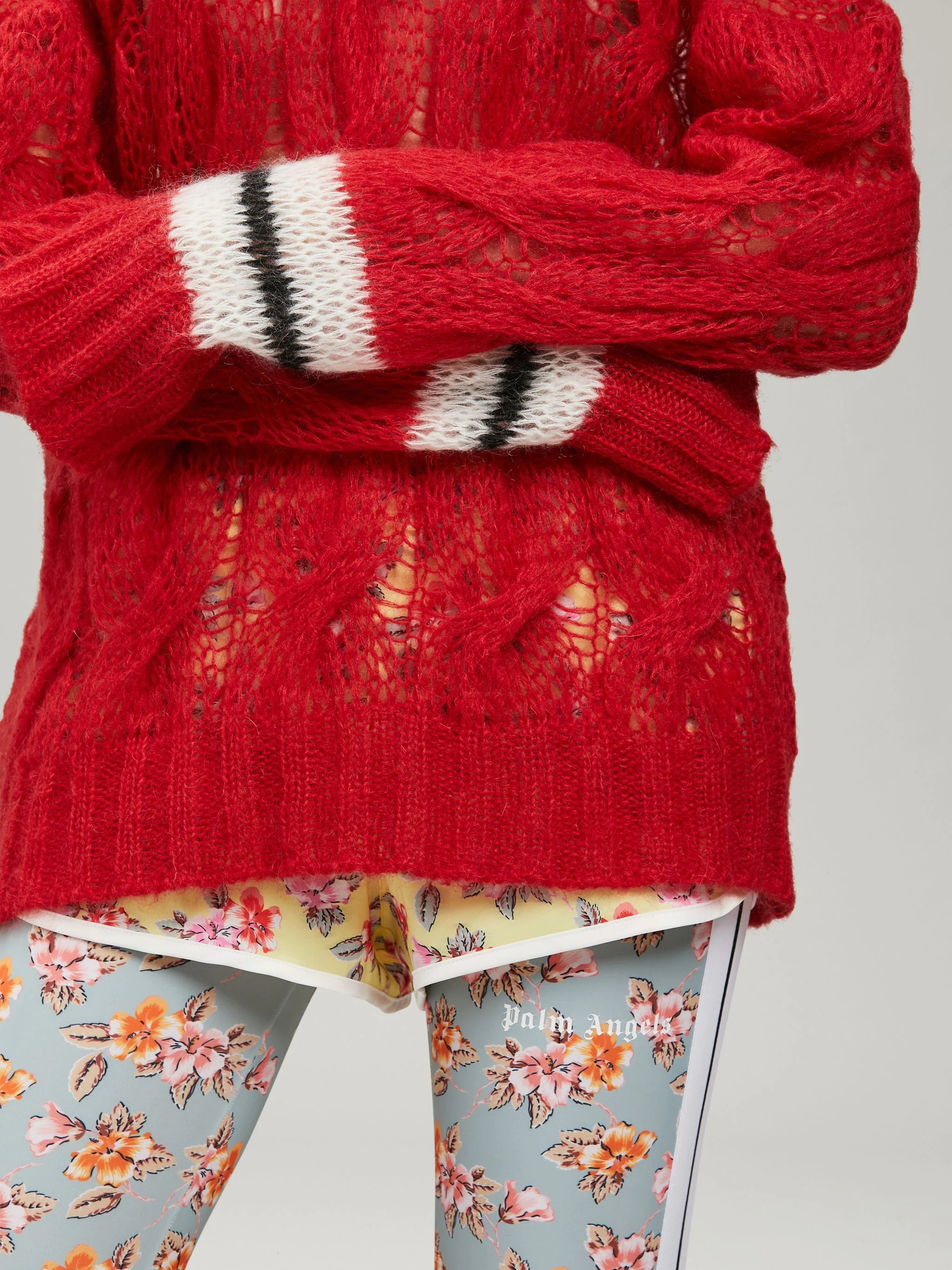 TRACK MOHAIR SWEATER - 6