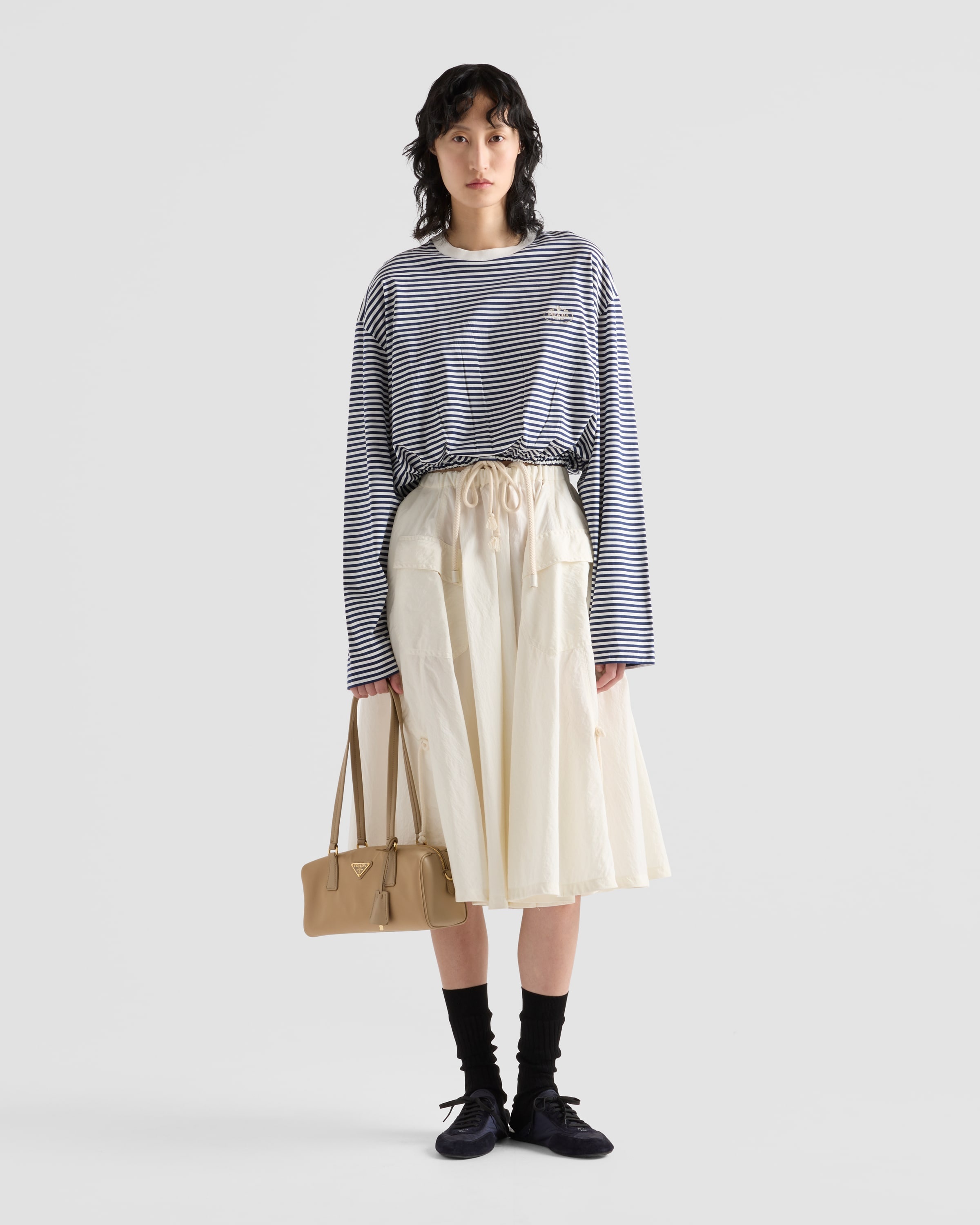 Long-sleeved striped jersey T-shirt - 2