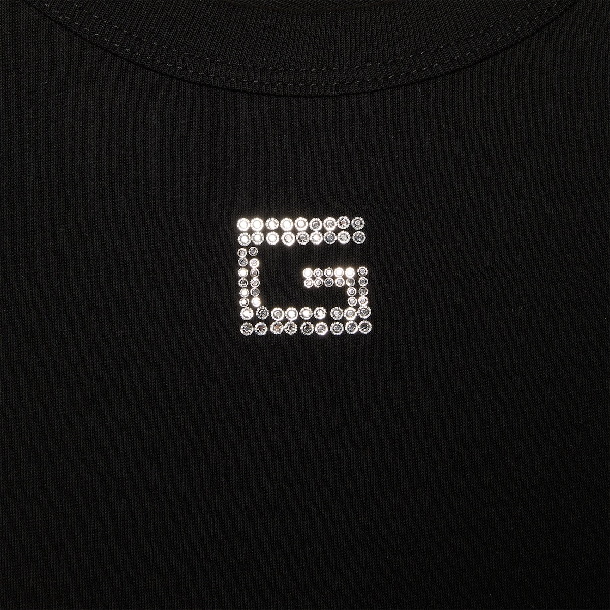 Cotton jersey T-shirt with crystal G - 4
