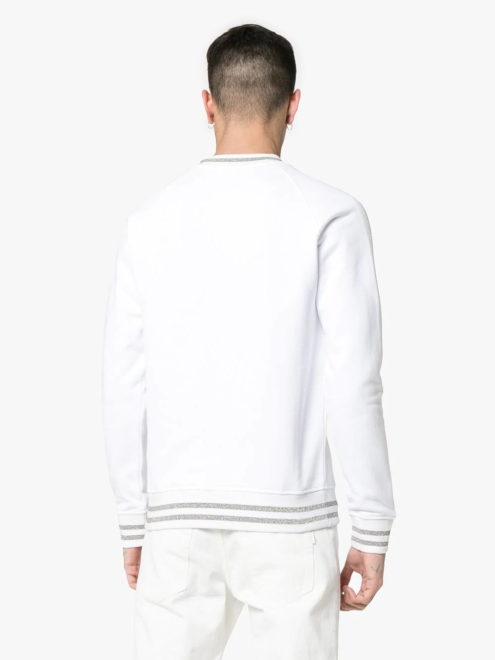 white Coin logo print jumper - 4