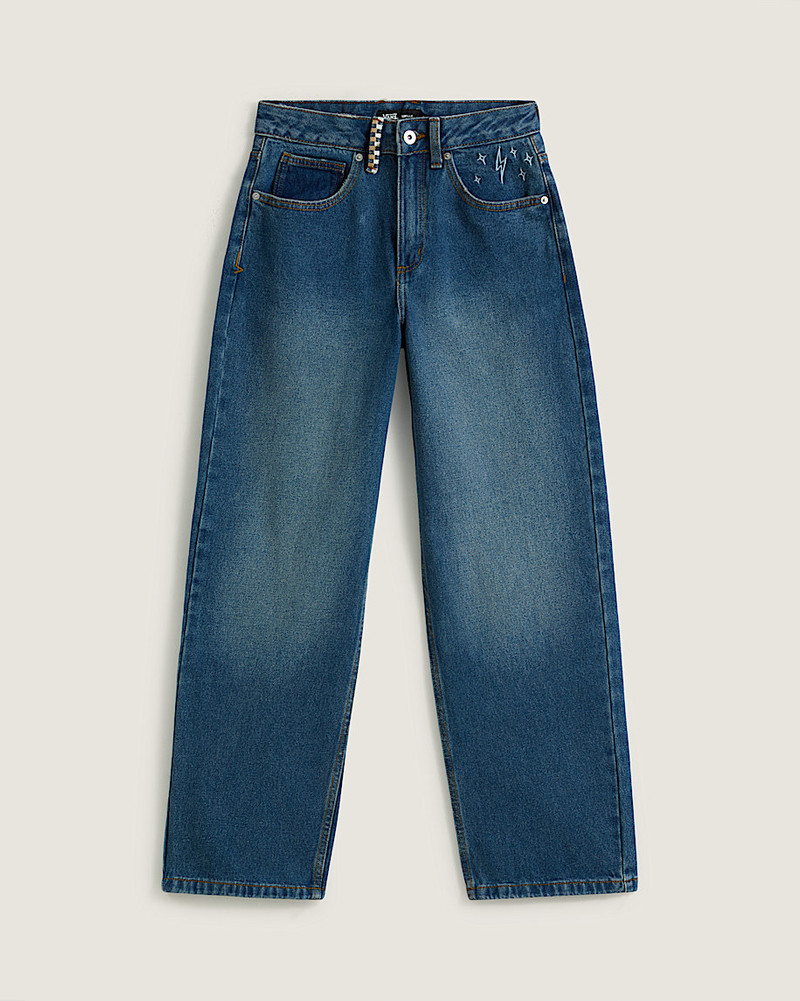 Sirelle Embroidered Denim Pants 1