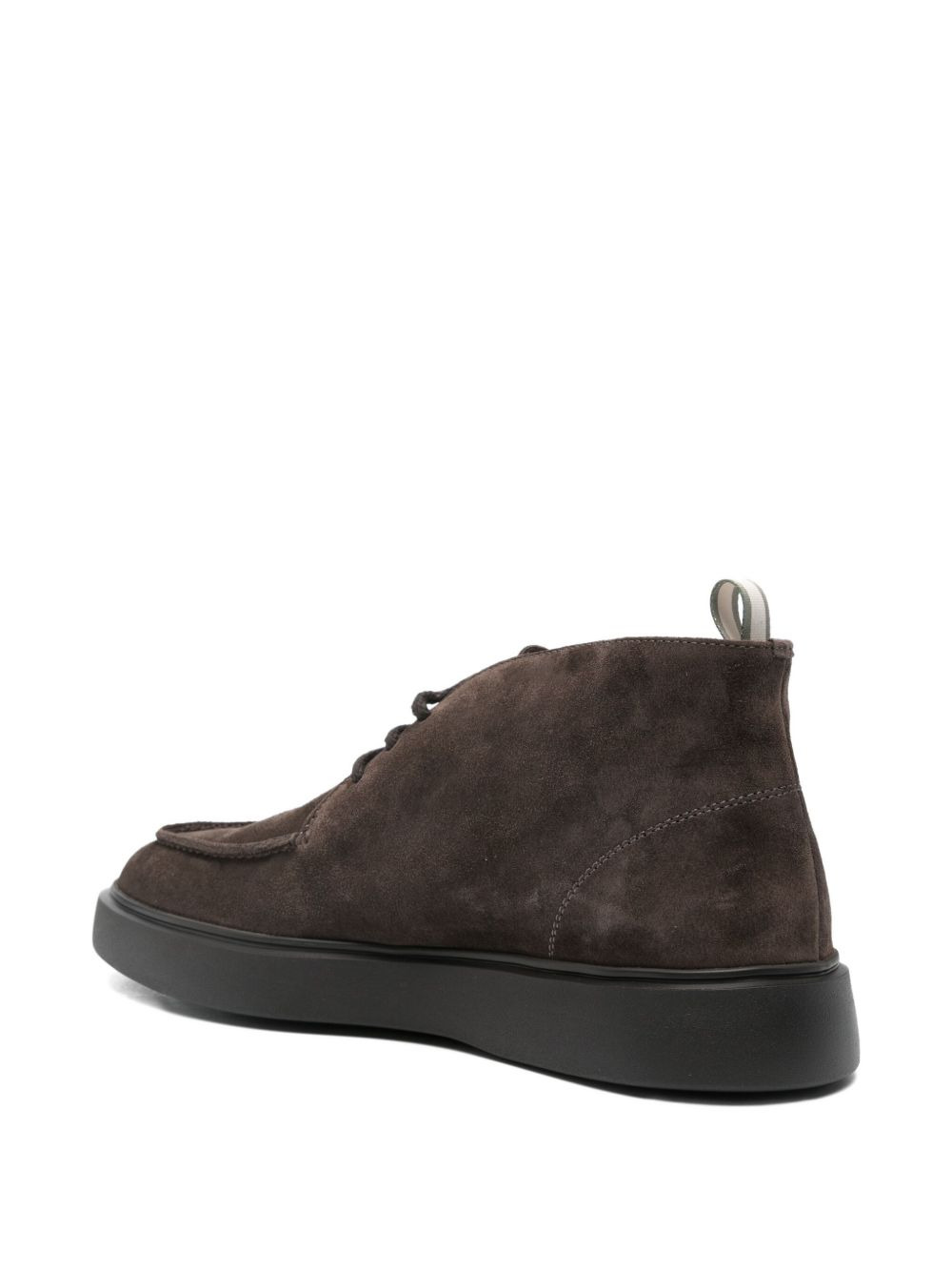 suede lace-up boots - 3