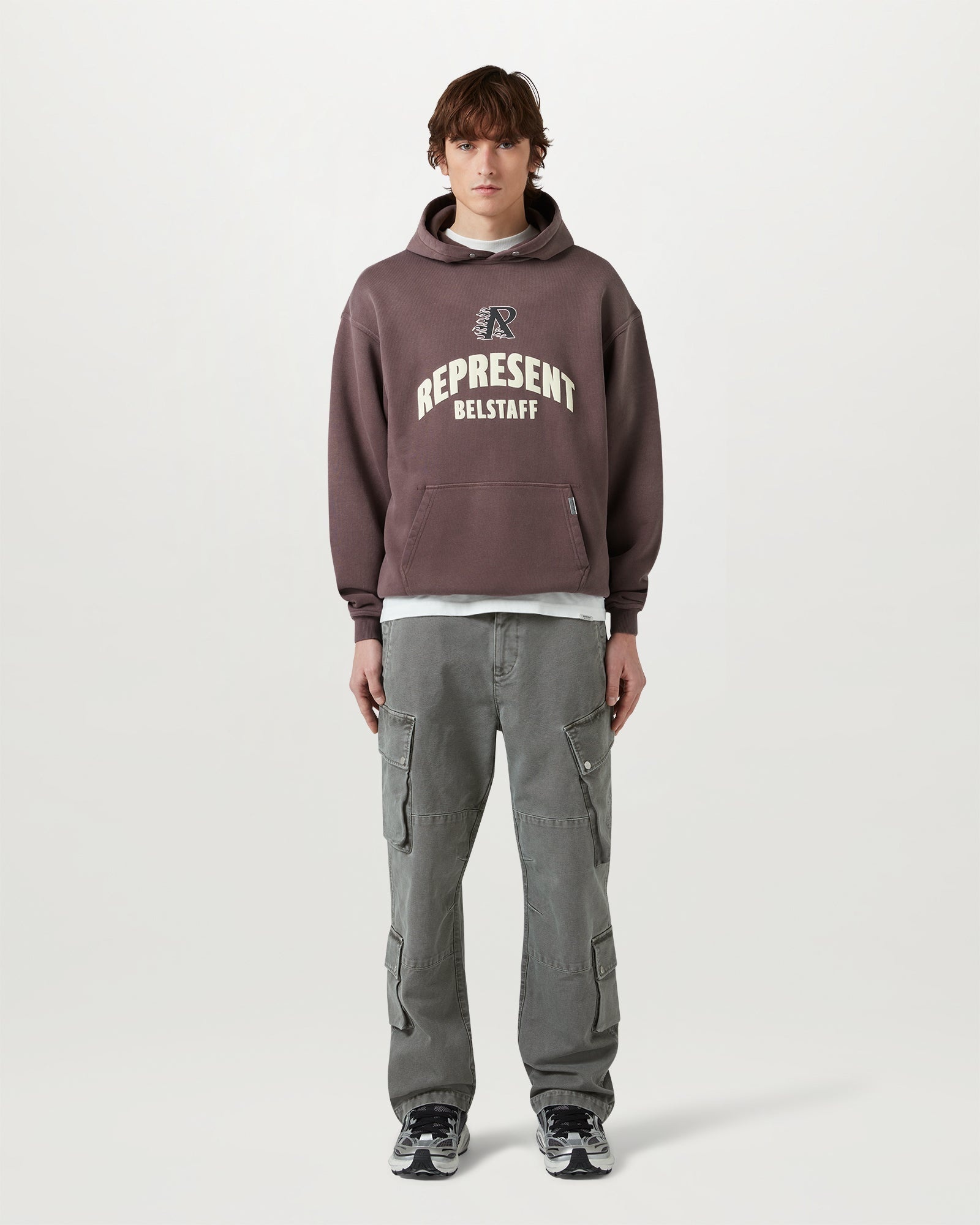 BELSTAFF X REPRESENT FLAME PHOENIX HOODIE - 2