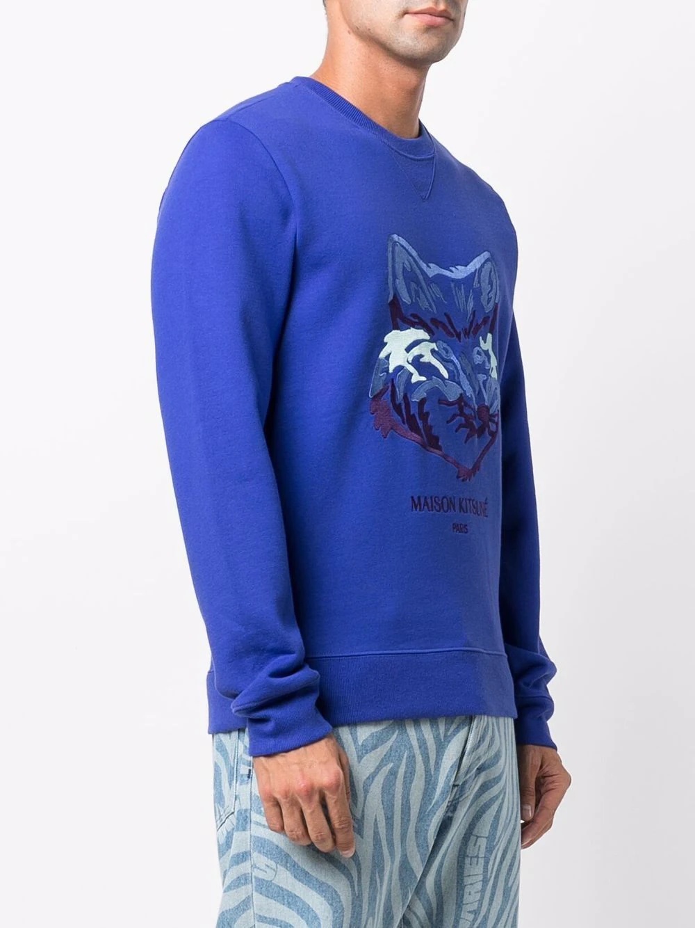 embroidered cotton-blend sweatshirt - 3