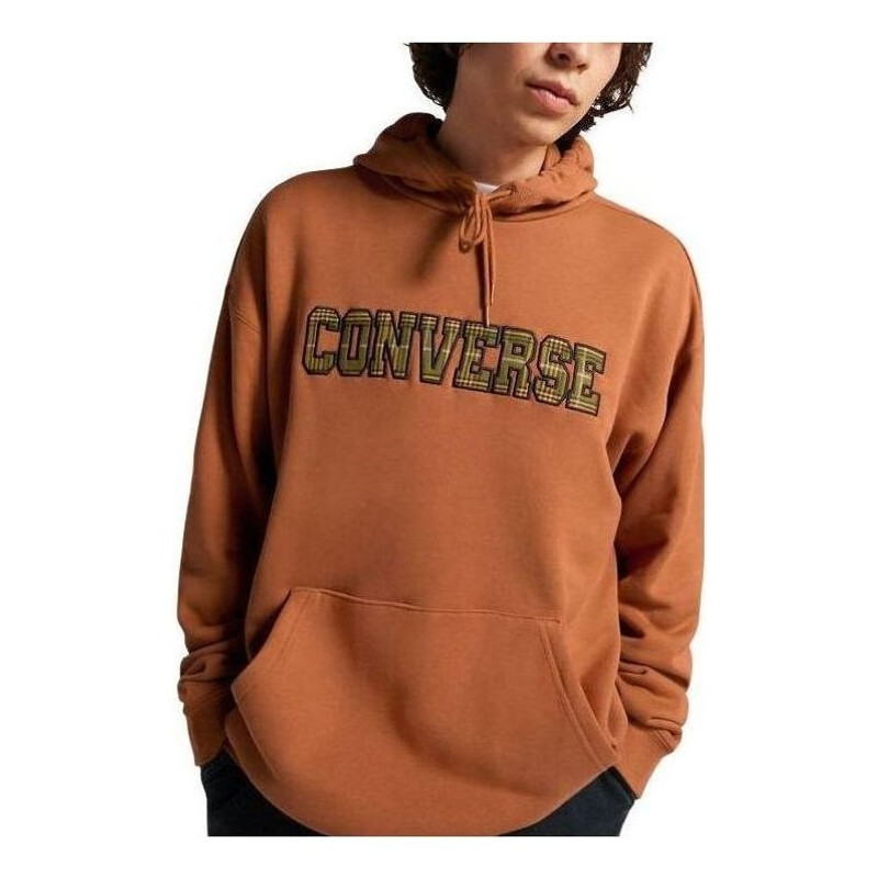 Converse All Star Logo Namesake Hoodie 'Khaki' 10025629-A03 - 1