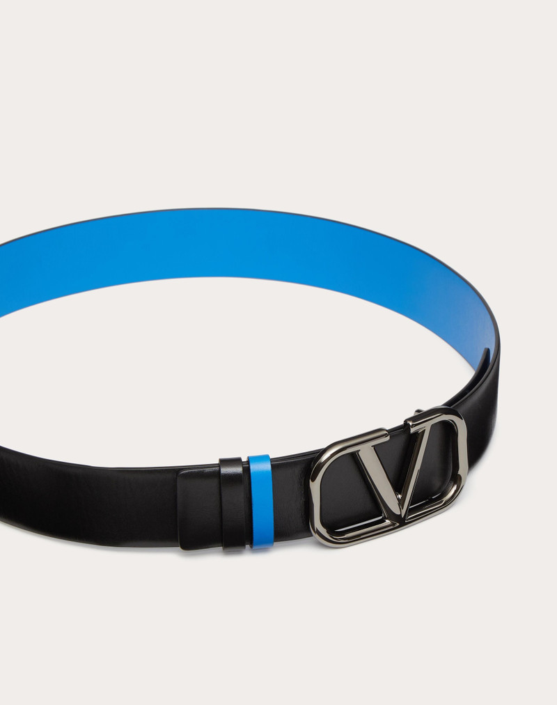 VLOGO SIGNATURE REVERSIBLE CALFSKIN BELT 40 MM 4