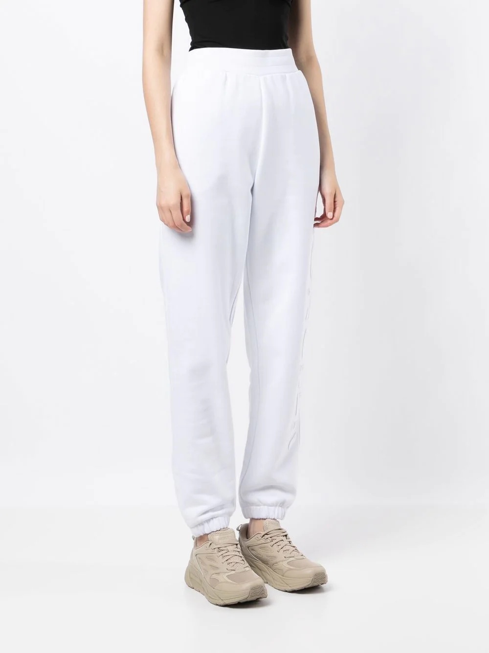 embossed-logo cotton track pants - 3