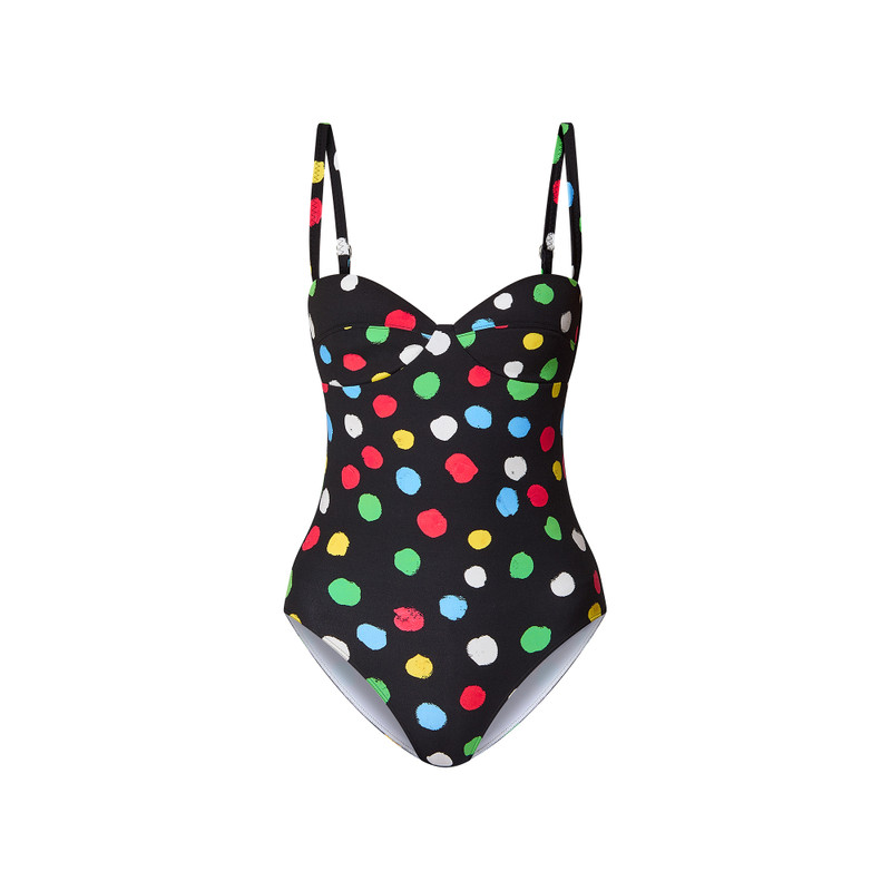 LV x YK Painted Dots One-Piece Swimsuit 1