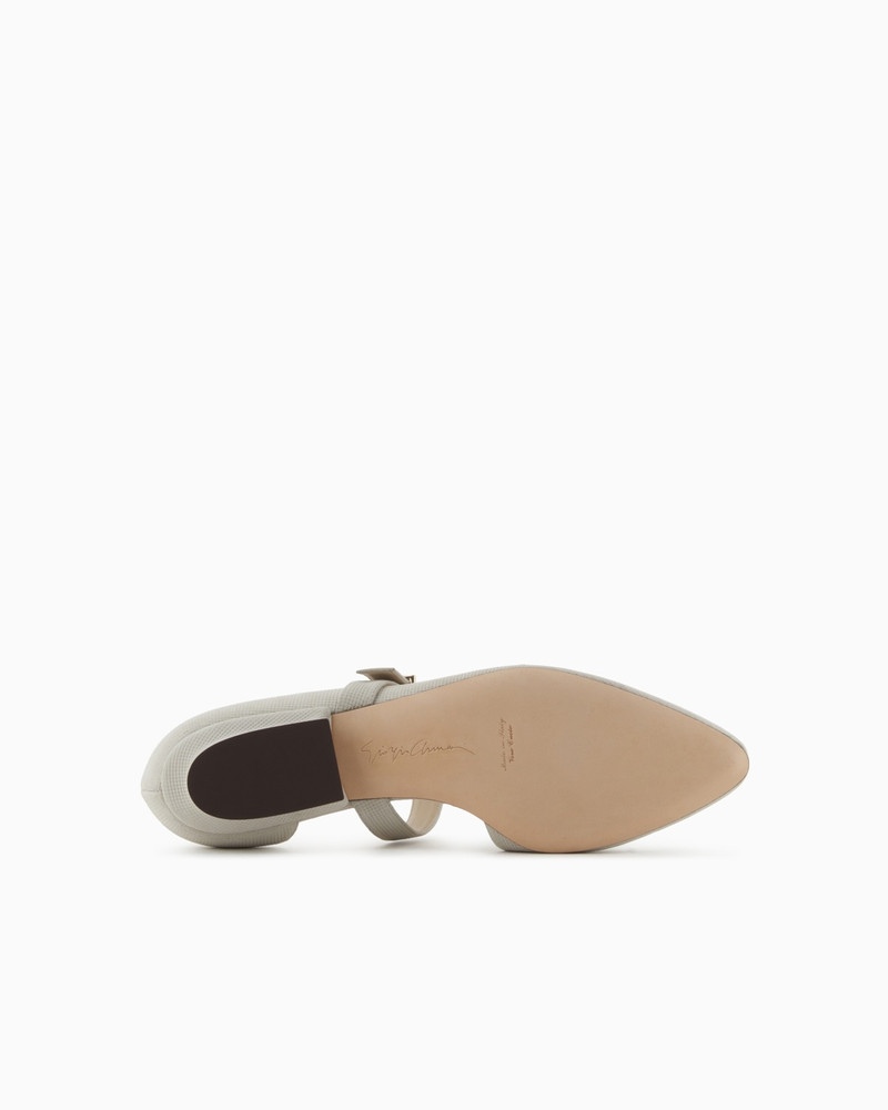 LEATHER BALLERINAS WITH STRAP 6