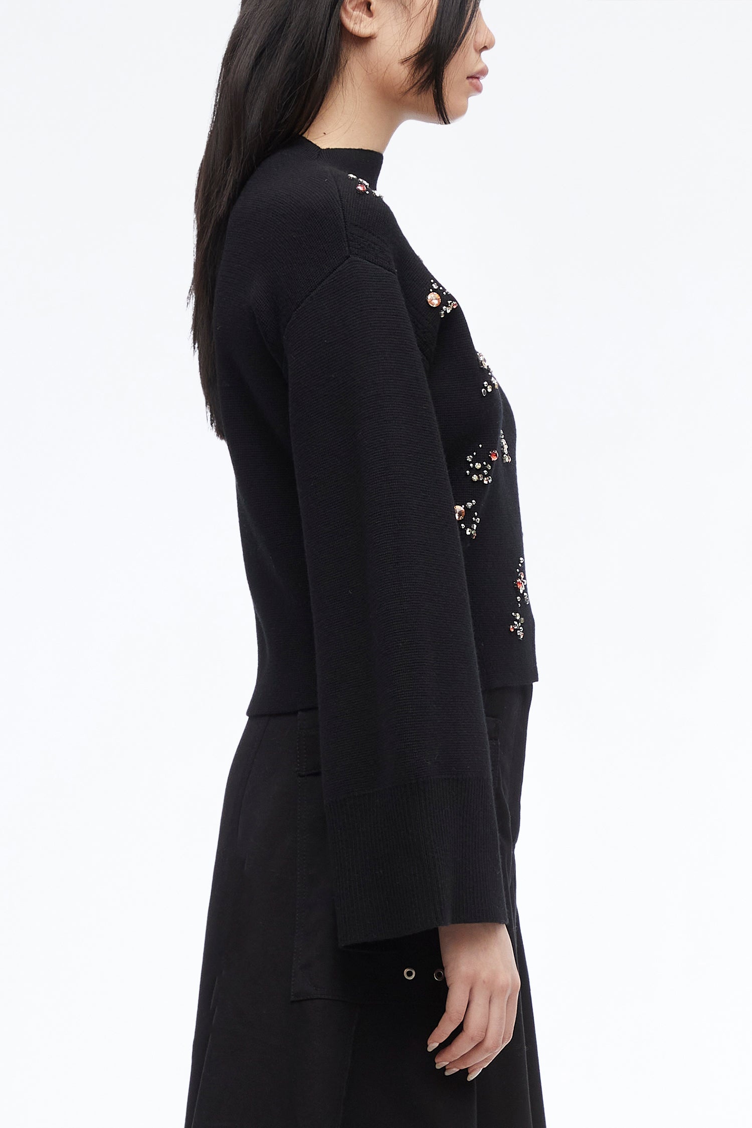 Embellished Merino Wool Sweater - 3