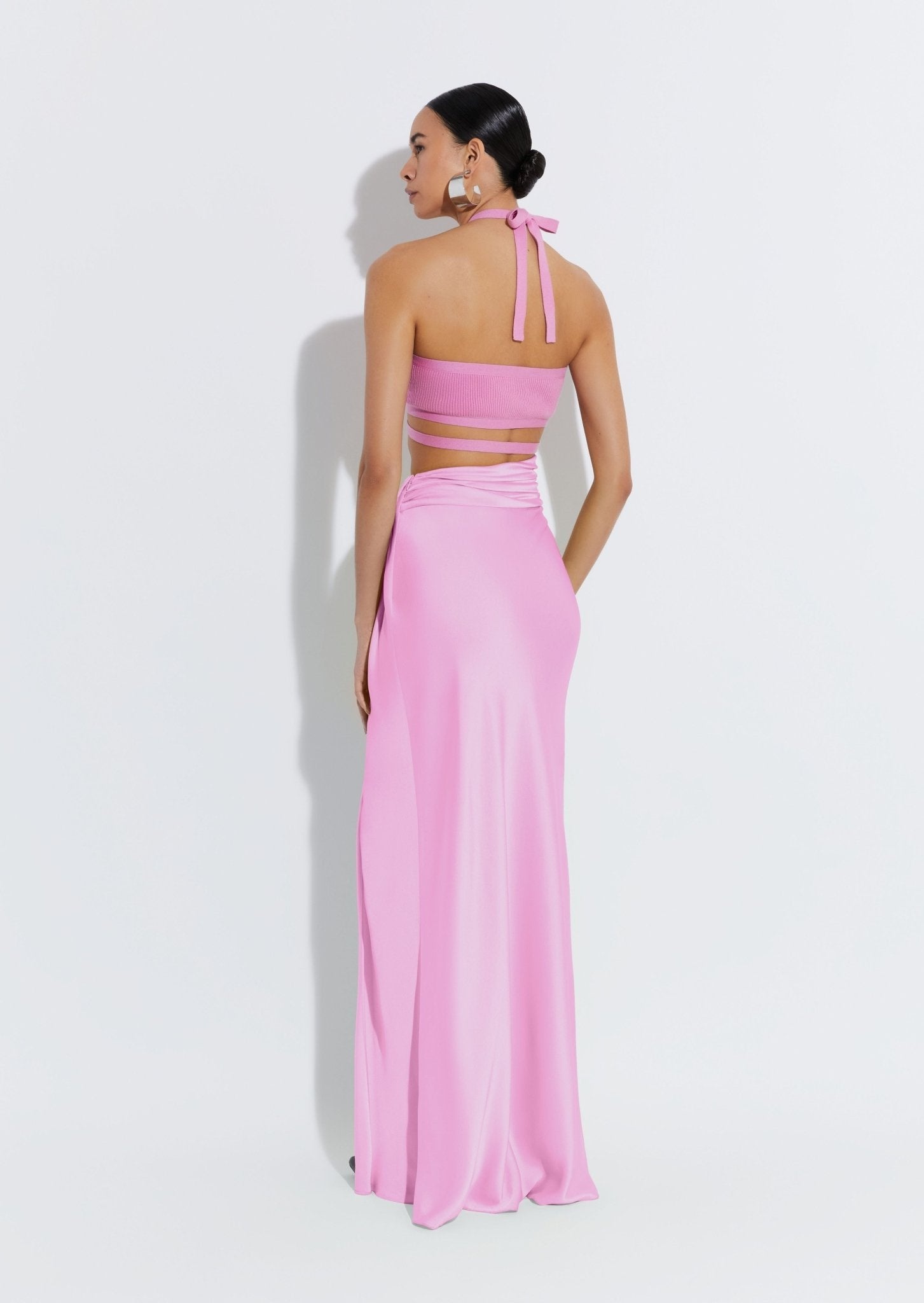 Wool Criss Cross Halter Top - 3