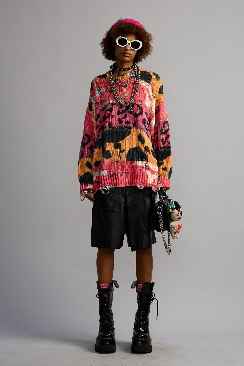 R13 PRINTED OVERSIZED SWEATER outlook