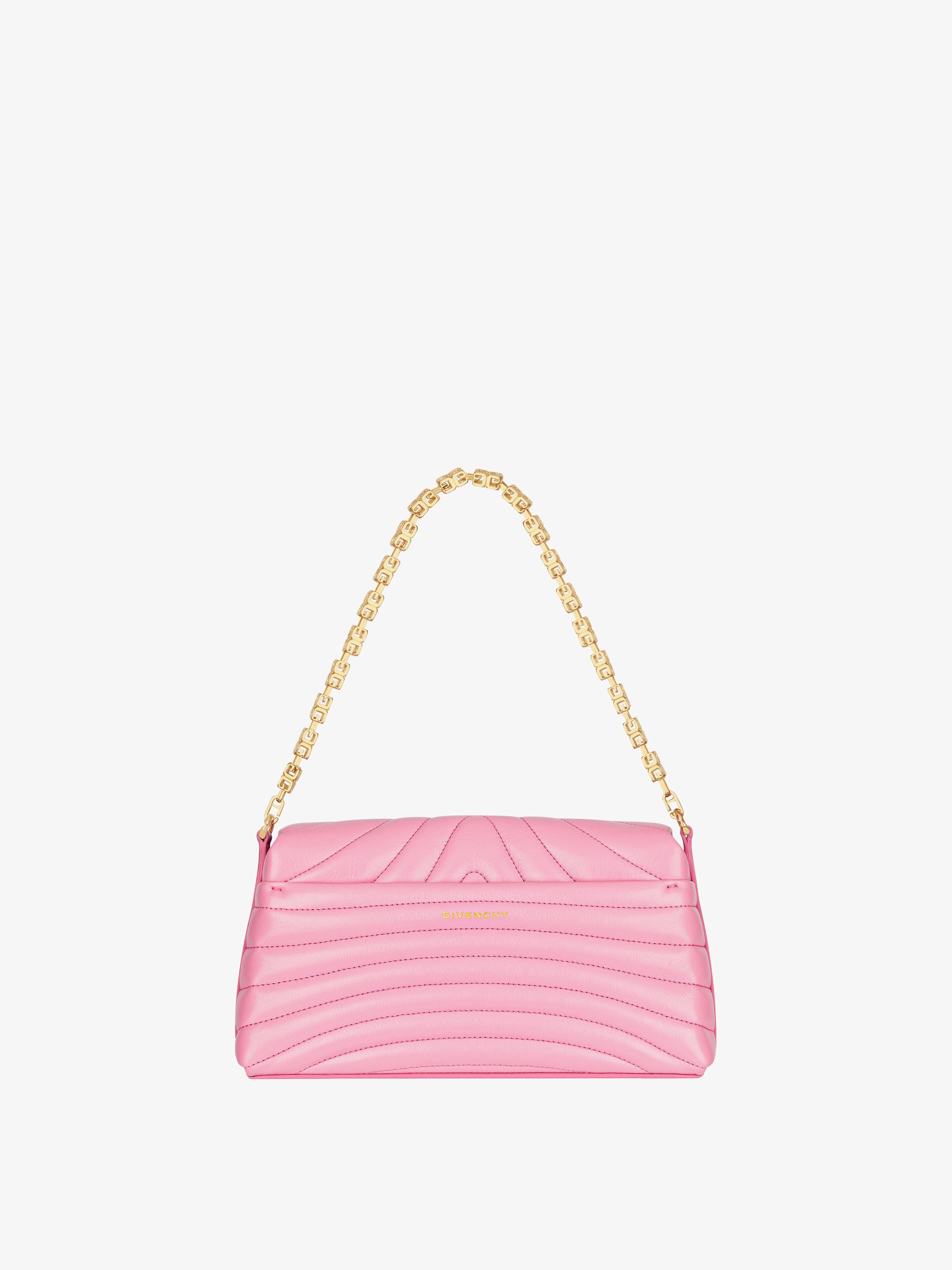 SMALL 4G SOFT BAG IN QUILTED LEATHER WITH CHAIN - 6