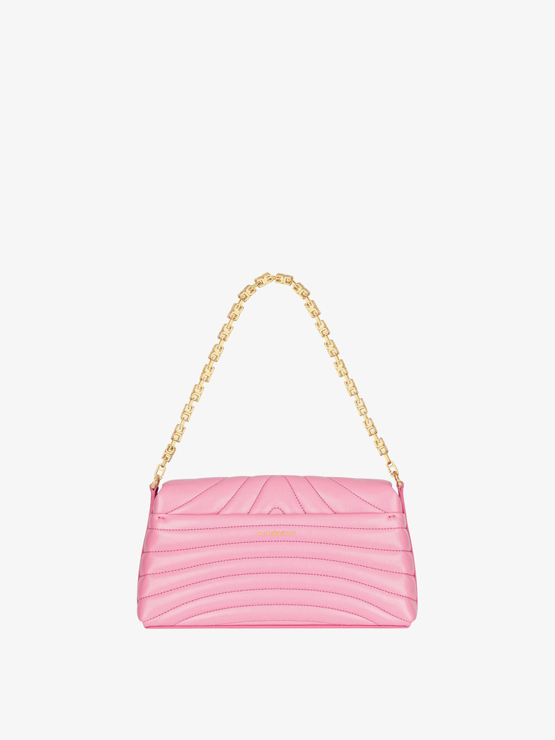 SMALL 4G SOFT BAG IN QUILTED LEATHER WITH CHAIN 6