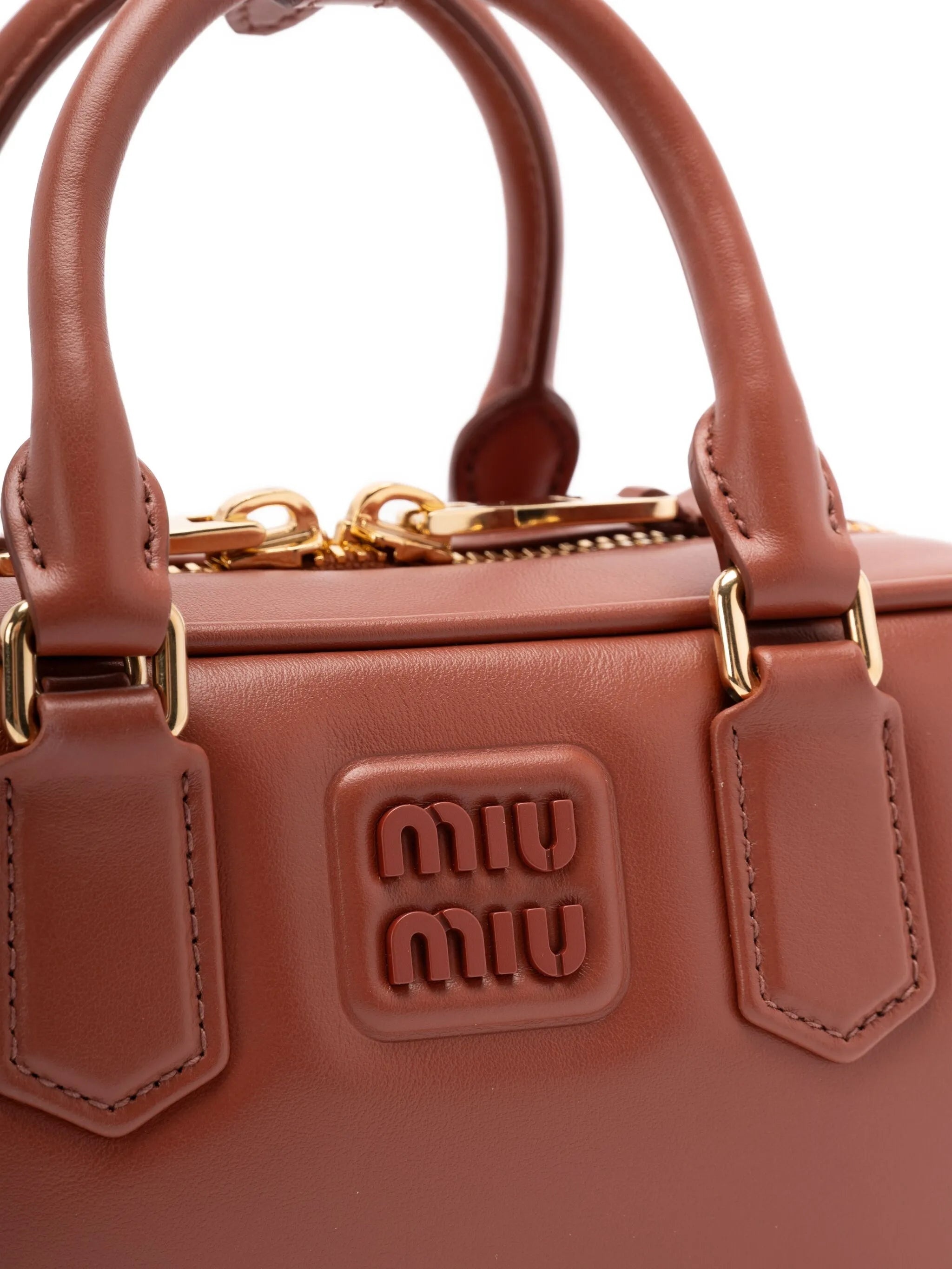 Miu Miu Arcadie Logo-plaque Top-handle Tote Bag - 2